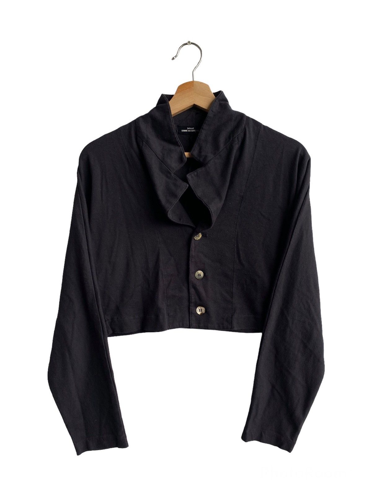 CDG by Comme des Garcons × Comme des Garcons × Designer Comme Des Garcons Tricot crop blazer Size M / US 6-8 / IT 42-44 - 1 Thumbnail