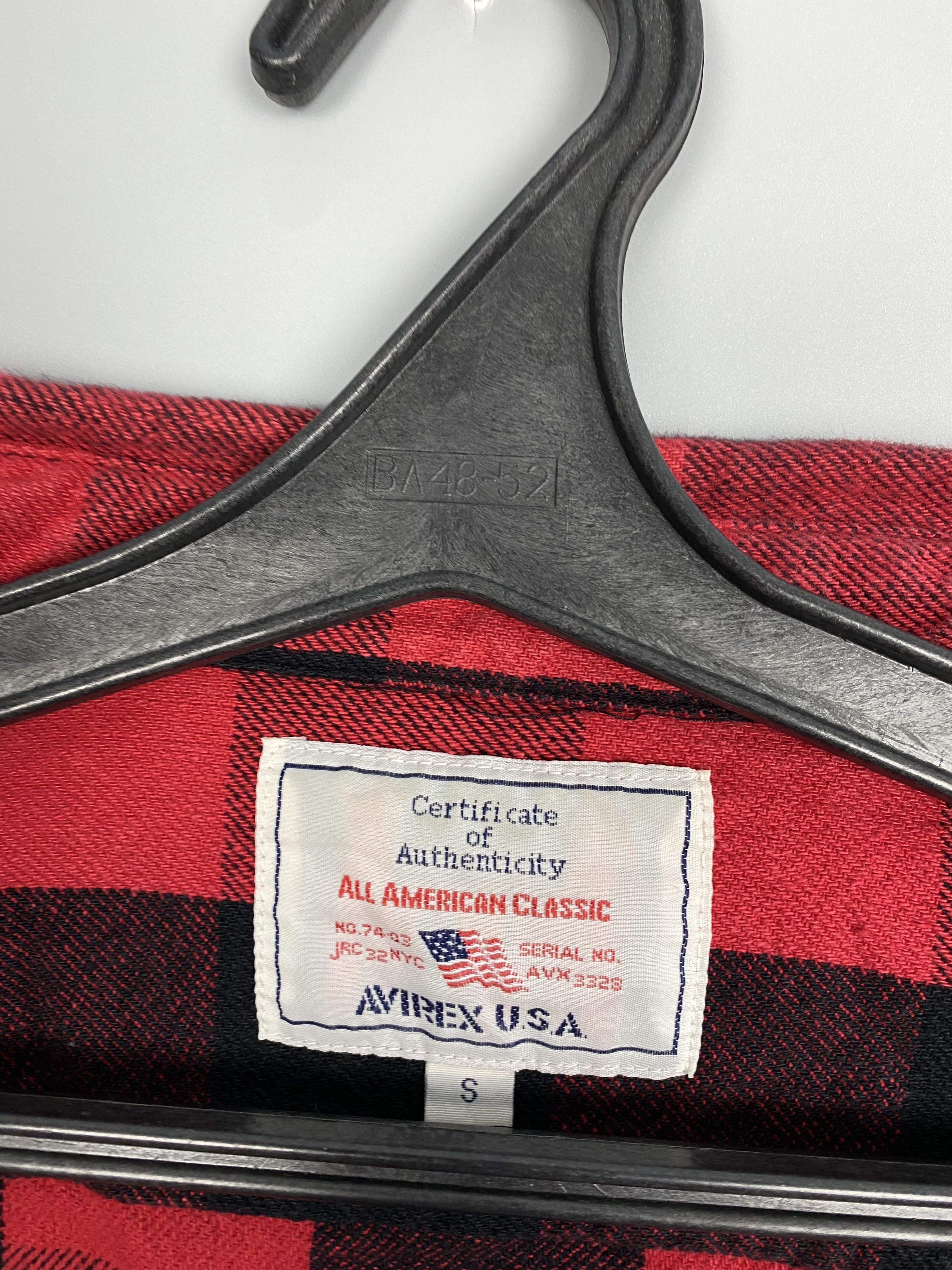 Avirex Vintage AVIREX USA American Classic Flannel Checkered Shirt Size US S / EU 44-46 / 1 - 10 Thumbnail