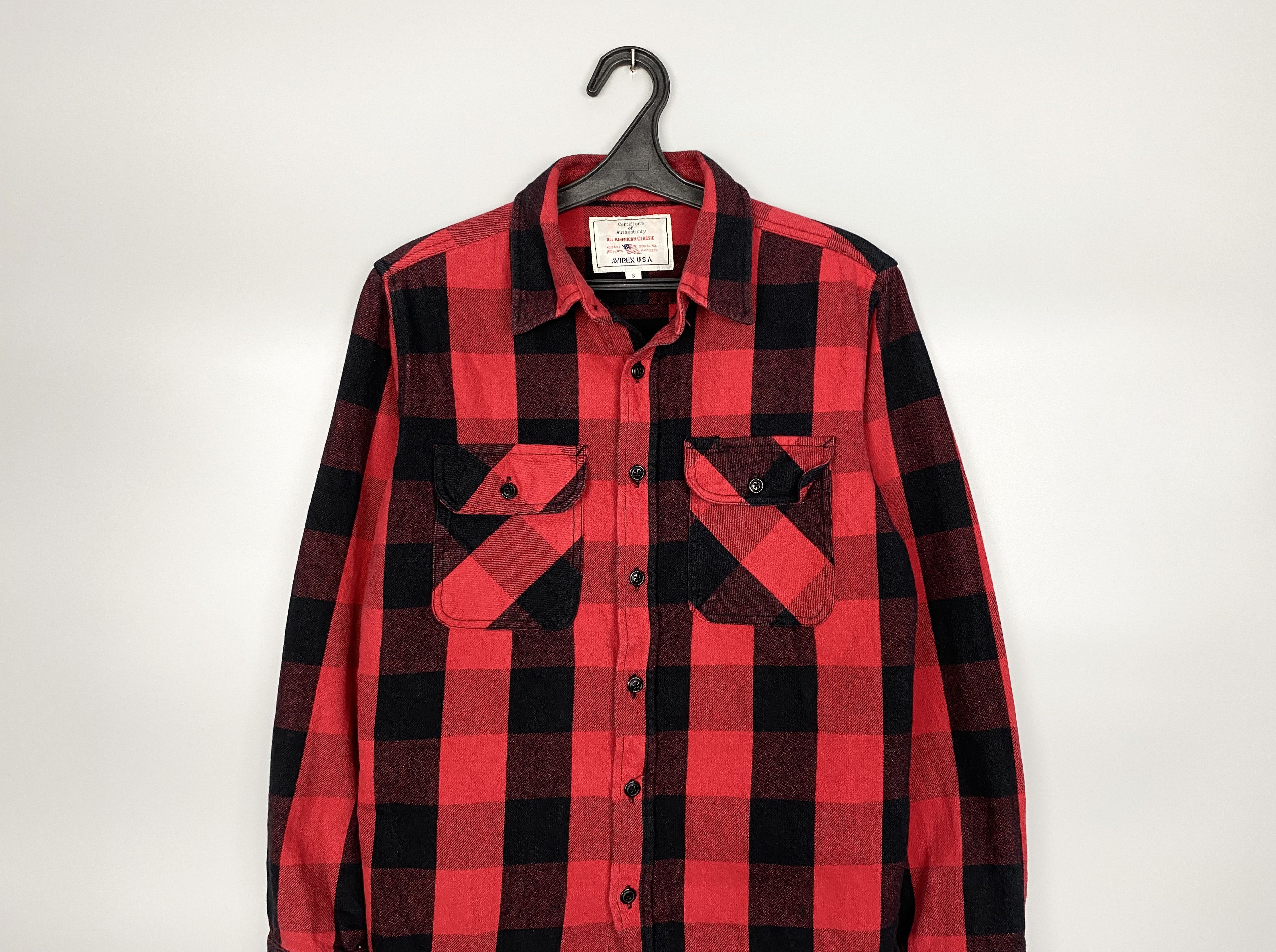 Avirex Vintage AVIREX USA American Classic Flannel Checkered Shirt Size US S / EU 44-46 / 1 - 4 Thumbnail