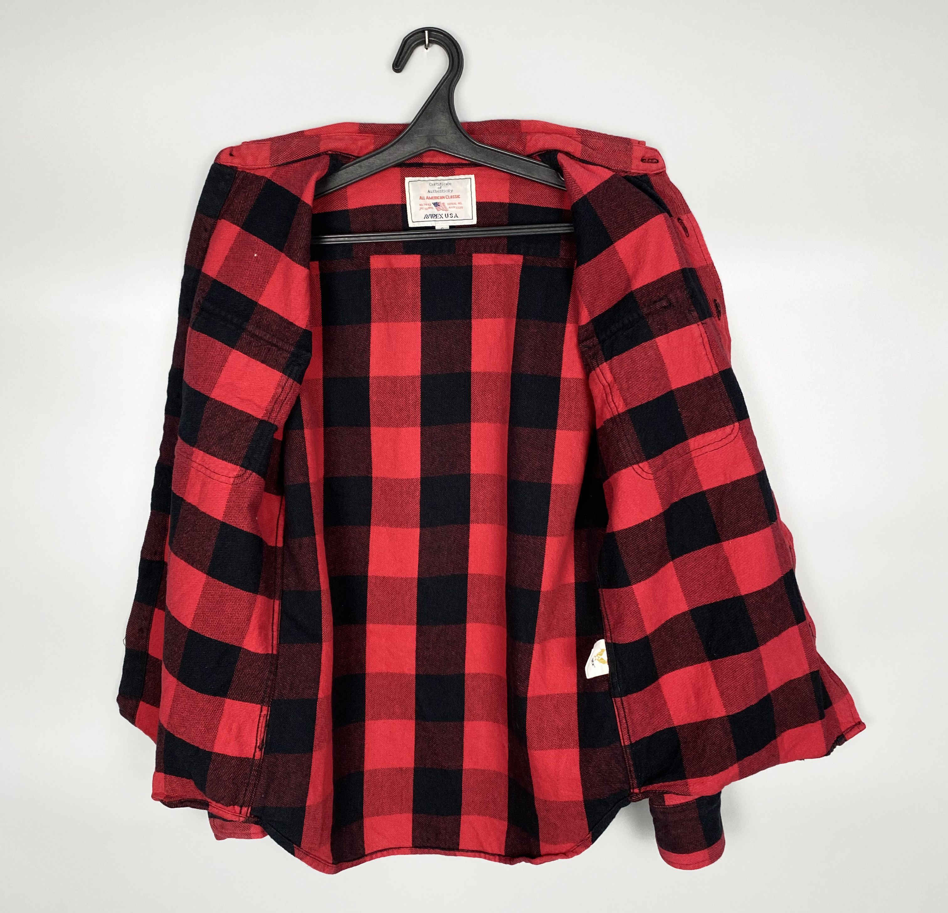 Avirex Vintage AVIREX USA American Classic Flannel Checkered Shirt Size US S / EU 44-46 / 1 - 9 Thumbnail