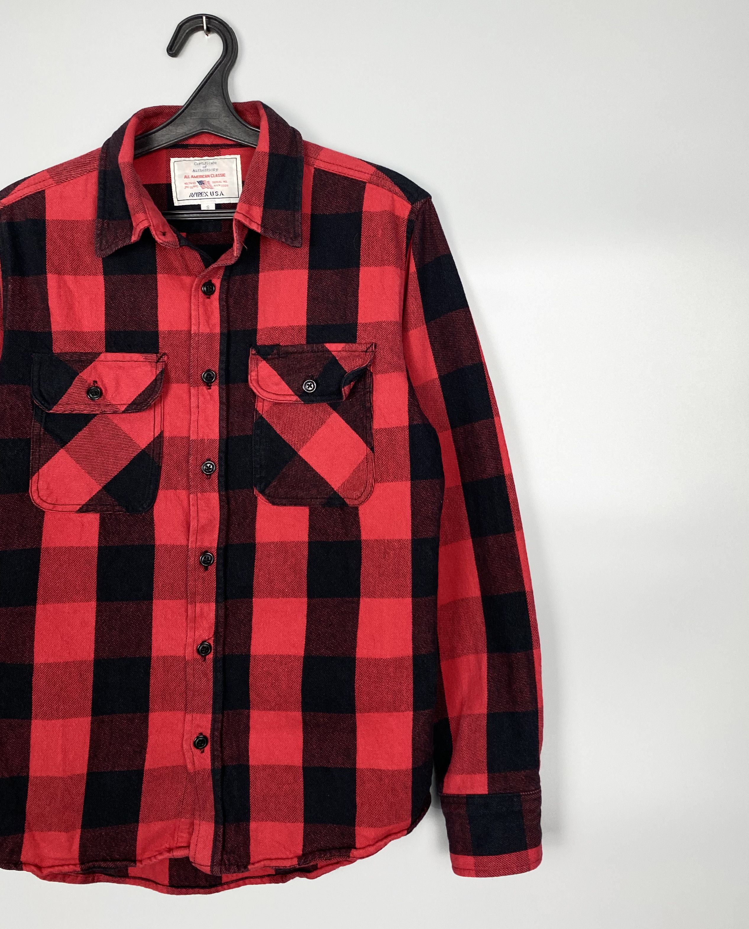 Avirex Vintage AVIREX USA American Classic Flannel Checkered Shirt Size US S / EU 44-46 / 1 - 3 Thumbnail