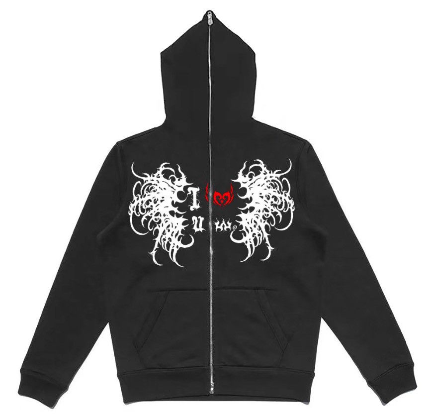 Vintage Ugly World I Love Ugly World Full Body Zip Up Hoodie Grailed