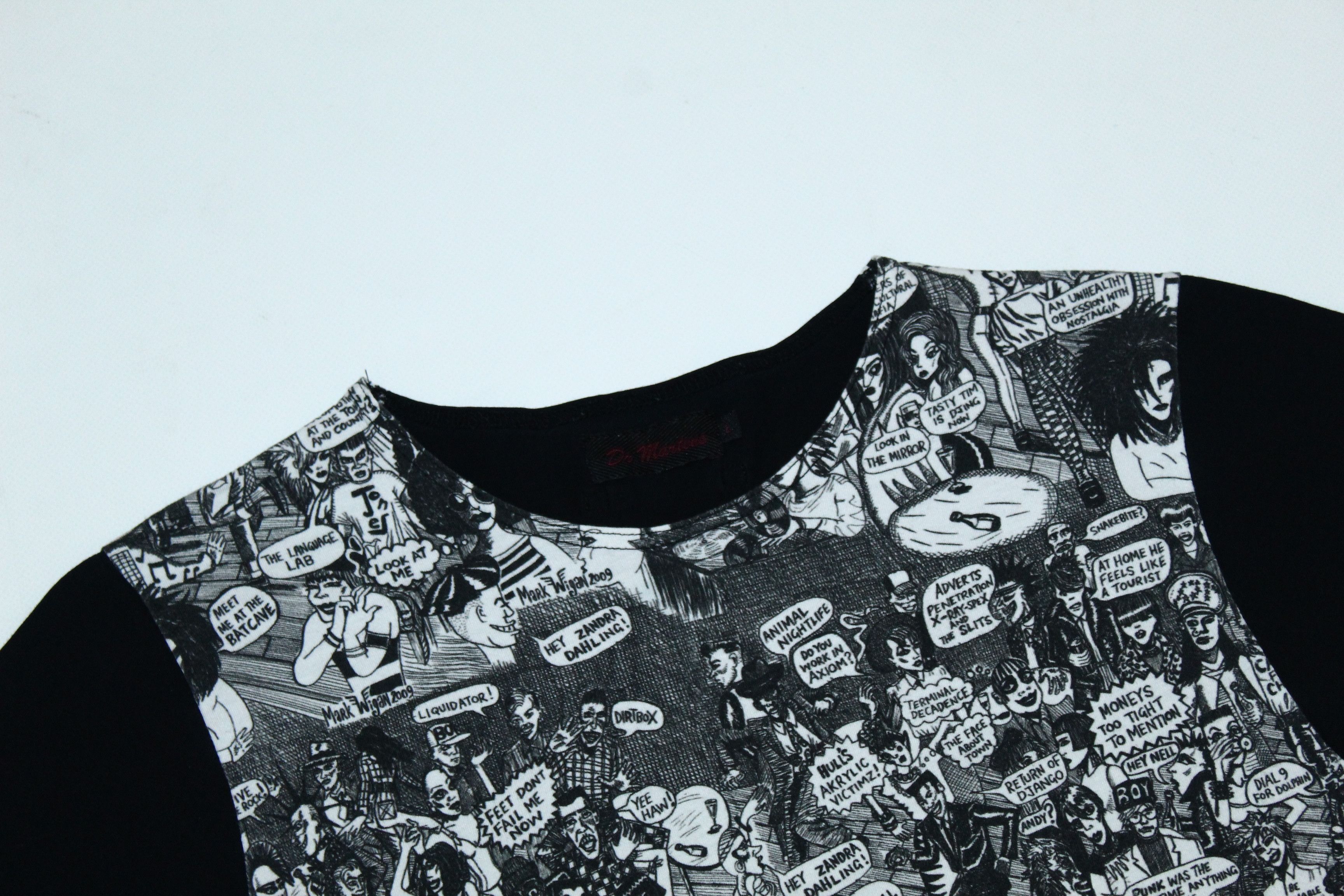 Dr. Martens RARE💥 Mark Wigan x Dr. Martens SS/09 Punk Comics T-shirt Size US S / EU 44-46 / 1 - 4 Thumbnail