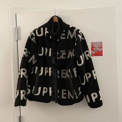 Supreme Reversible Logo Fleece Jacket | Grailed