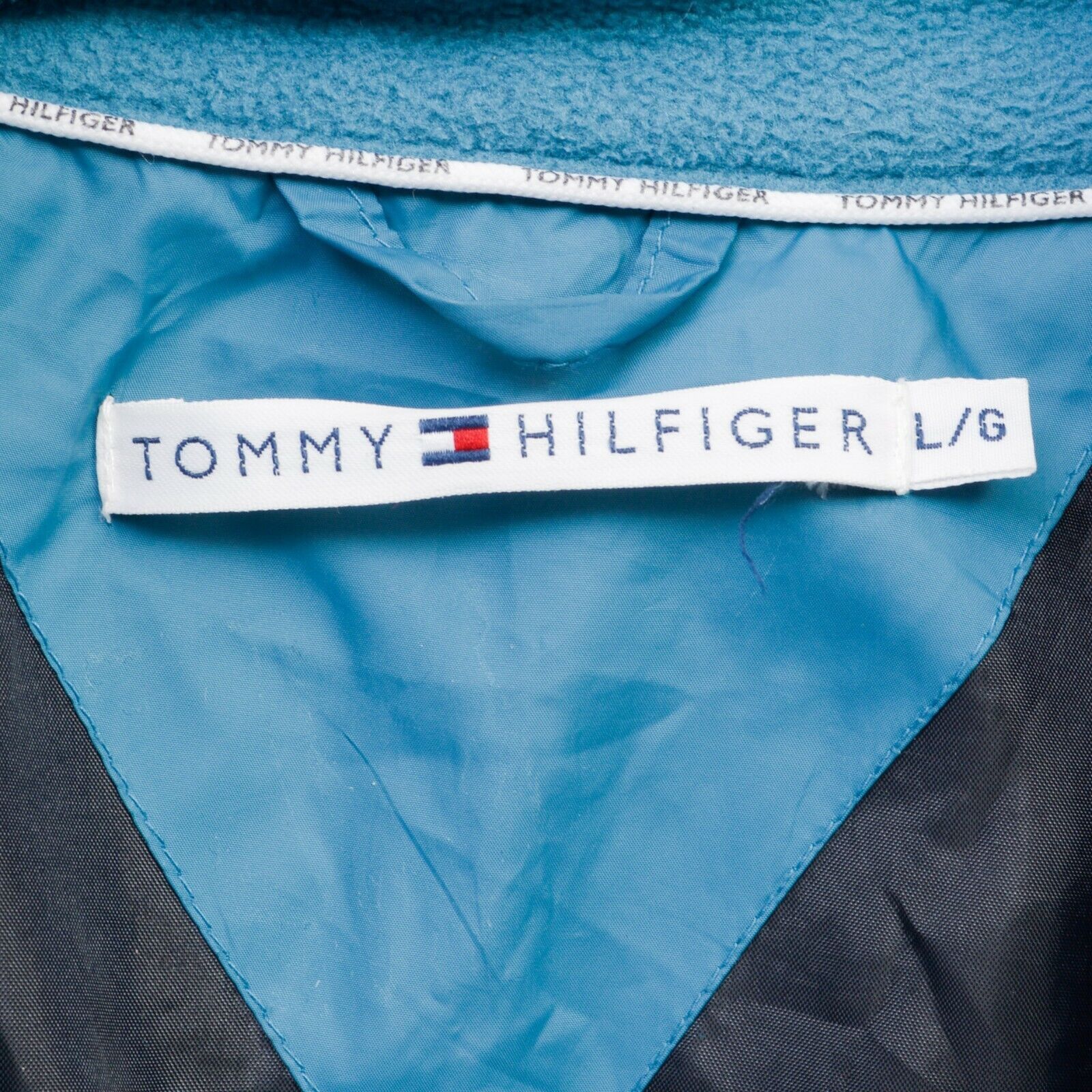 Tommy Hilfiger Down Puffer L Women Jacket Padded Coat Winter Blue Outdoors Size L / US 10 / IT 46 - 5 Thumbnail