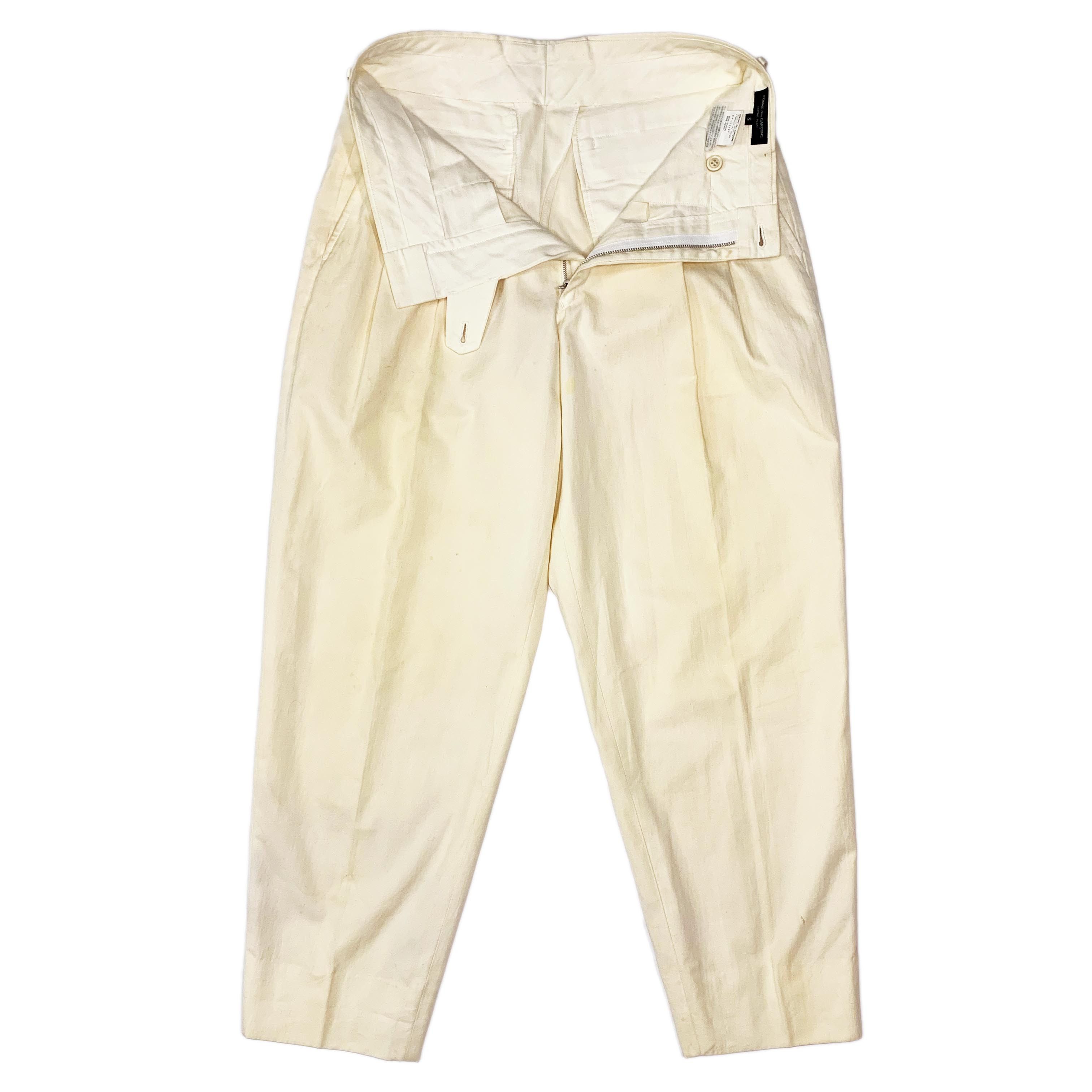 Comme des Garcons × Comme des Garcons Homme Plus SS87 Cotton Pants Size US 30 / EU 46 - 2 Thumbnail