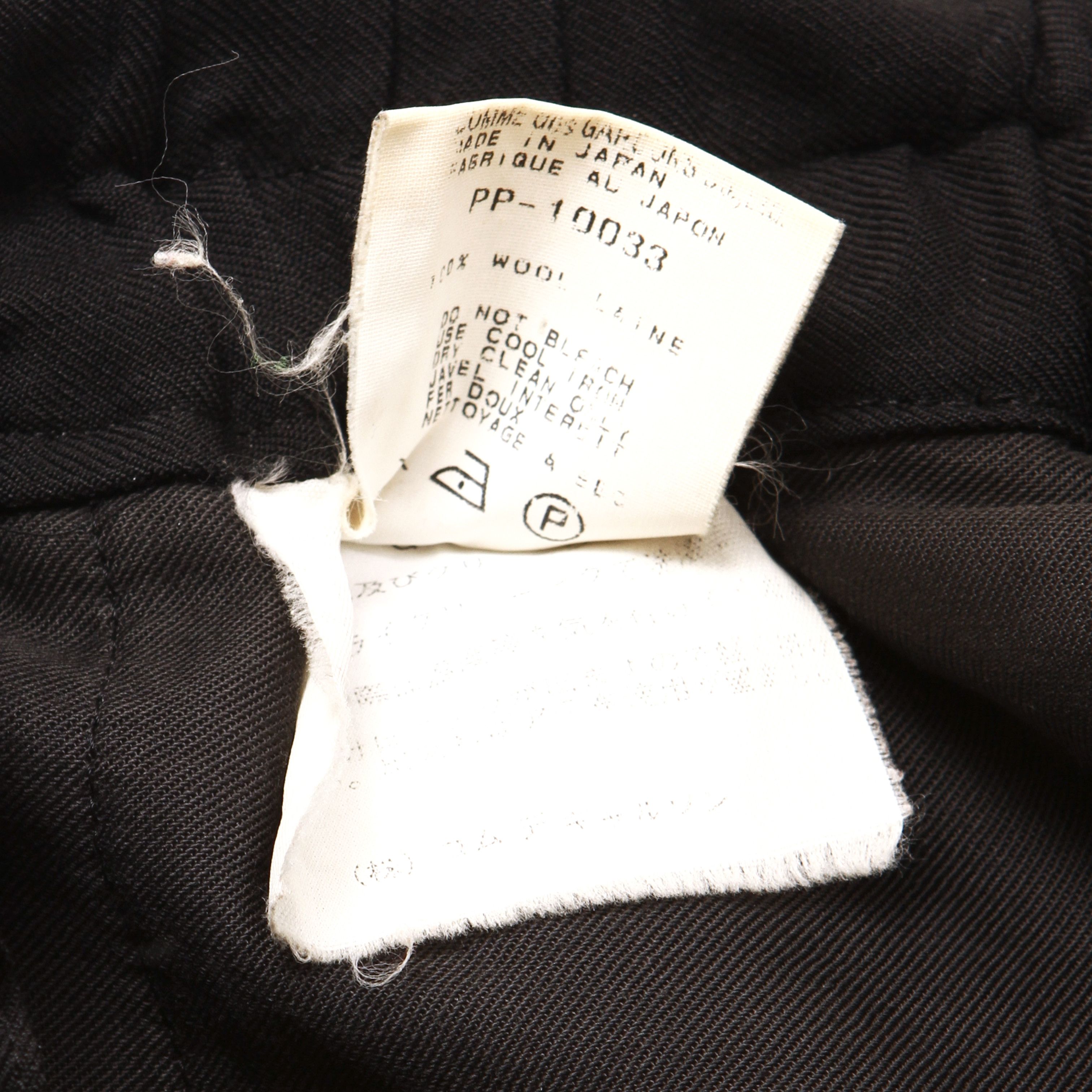 Comme des Garcons × Comme des Garcons Homme Plus SS98 Patched Wool Pants with Elastic Waistband Size US 30 / EU 46 - 4 Thumbnail