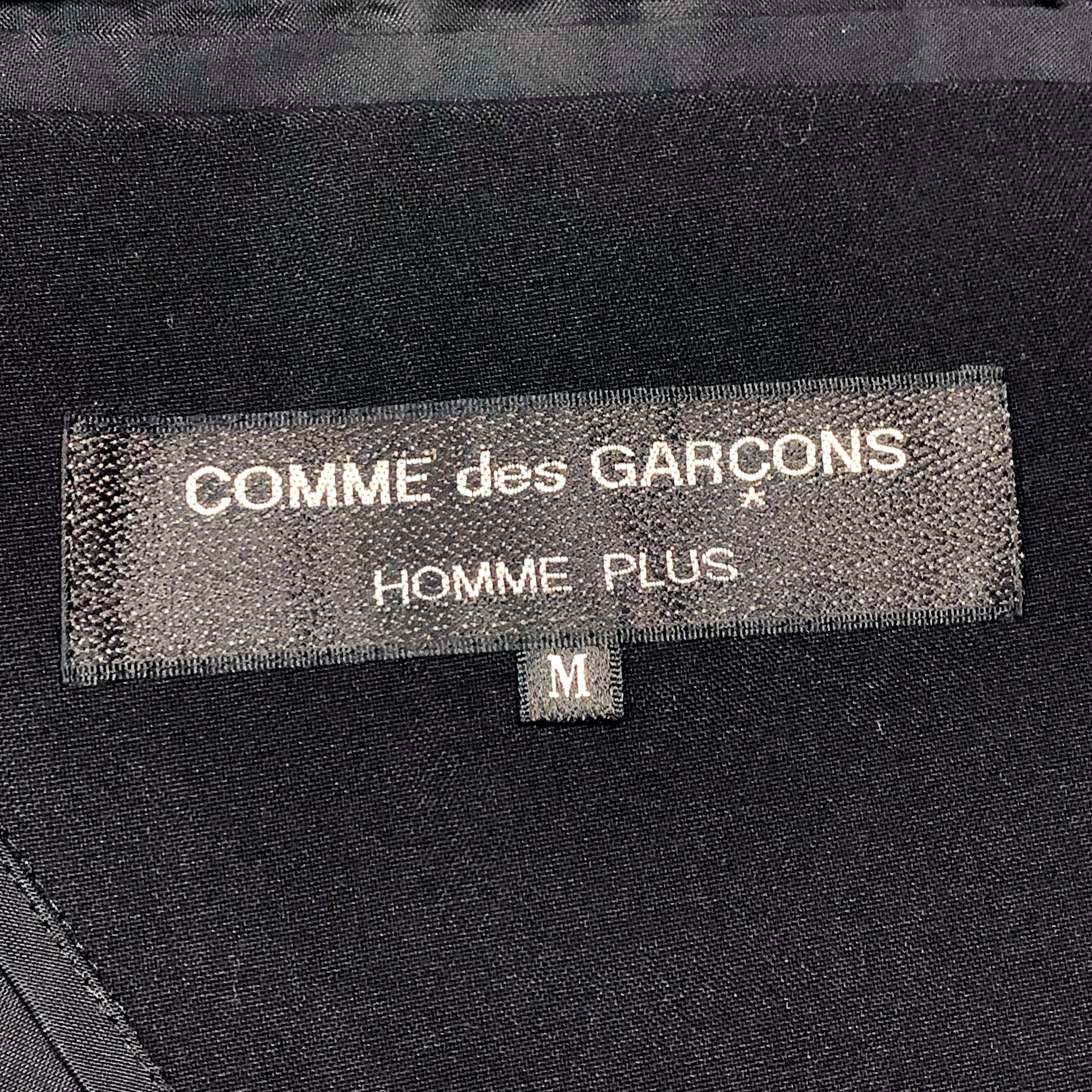 Comme des Garcons × Comme des Garcons Homme Plus SS98 Long Deconstructed Wool Blazer Jacket Size 48L - 4 Thumbnail