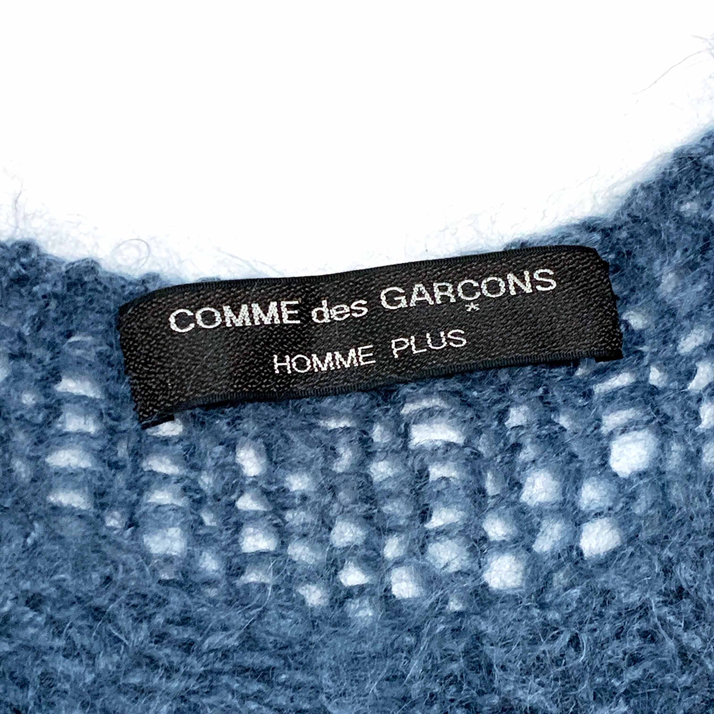 Comme des Garcons × Comme des Garcons Homme Plus AW91 Mesh Knit Wool Sweater Size US L / EU 52-54 / 3 - 3 Thumbnail