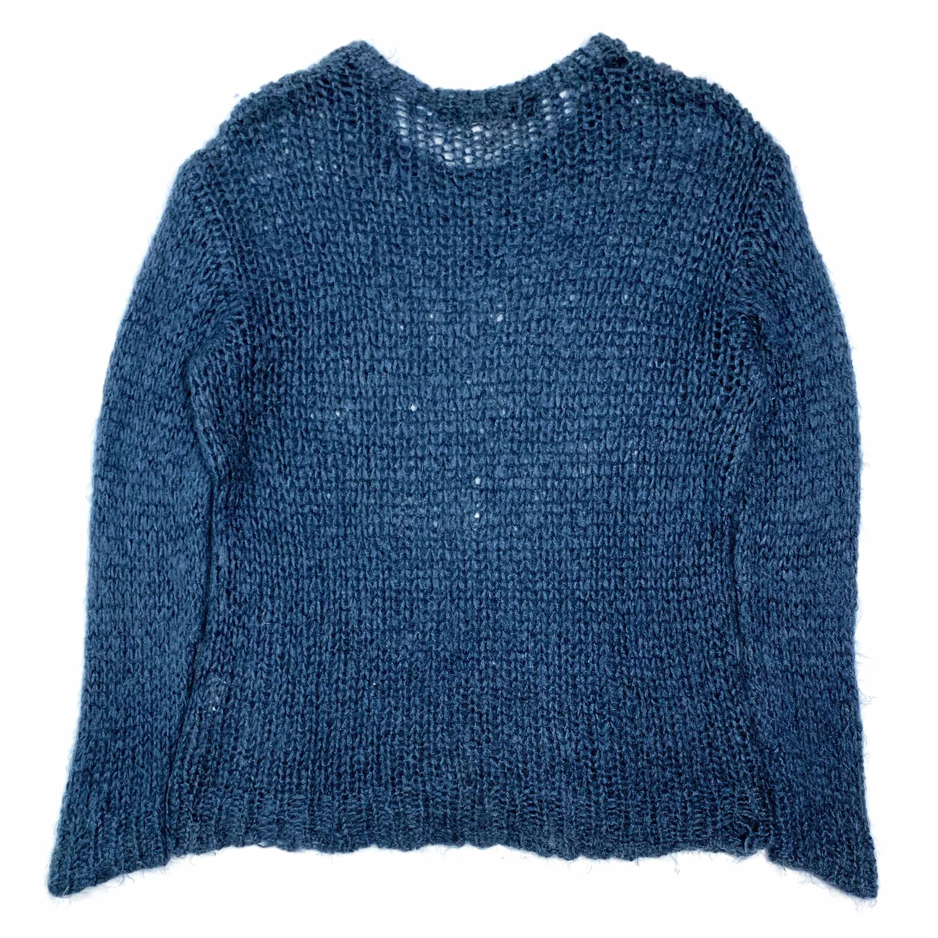 Comme des Garcons × Comme des Garcons Homme Plus AW91 Mesh Knit Wool Sweater Size US L / EU 52-54 / 3 - 2 Thumbnail