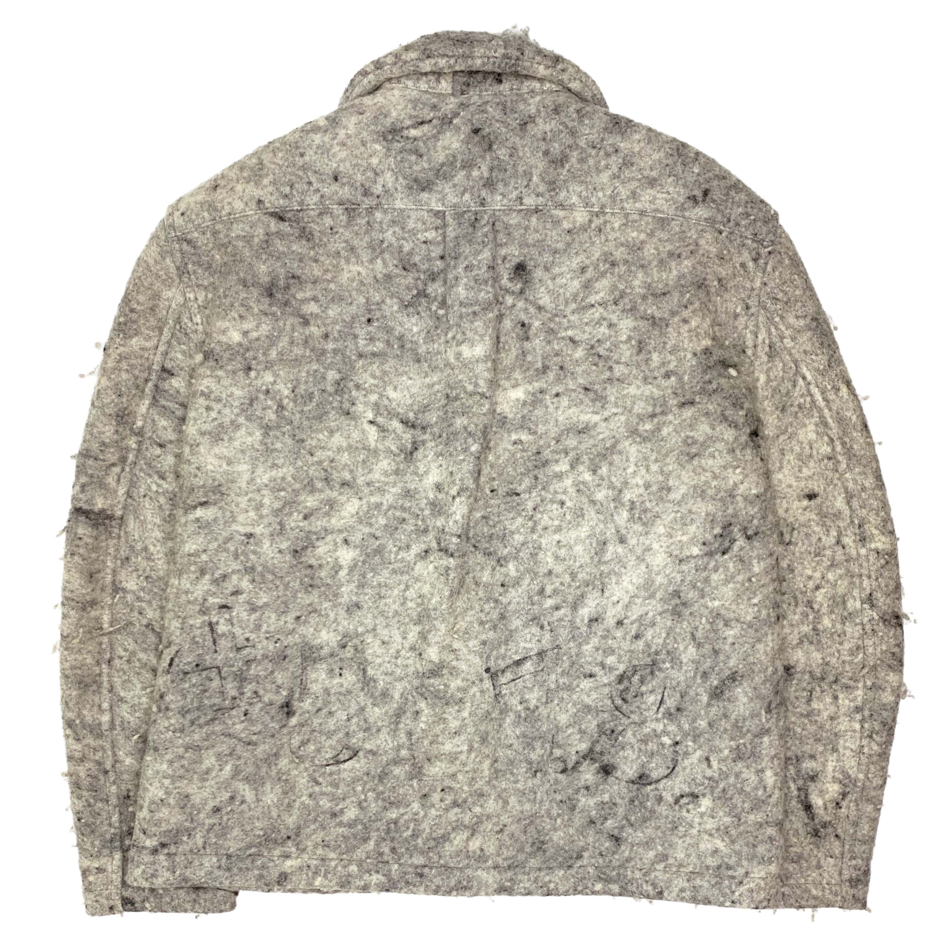 image of Comme Des Garcons x Comme Des Garcons Homme Plus Aw95 Numbered Oversized Pressed Wool Felt Jacket i