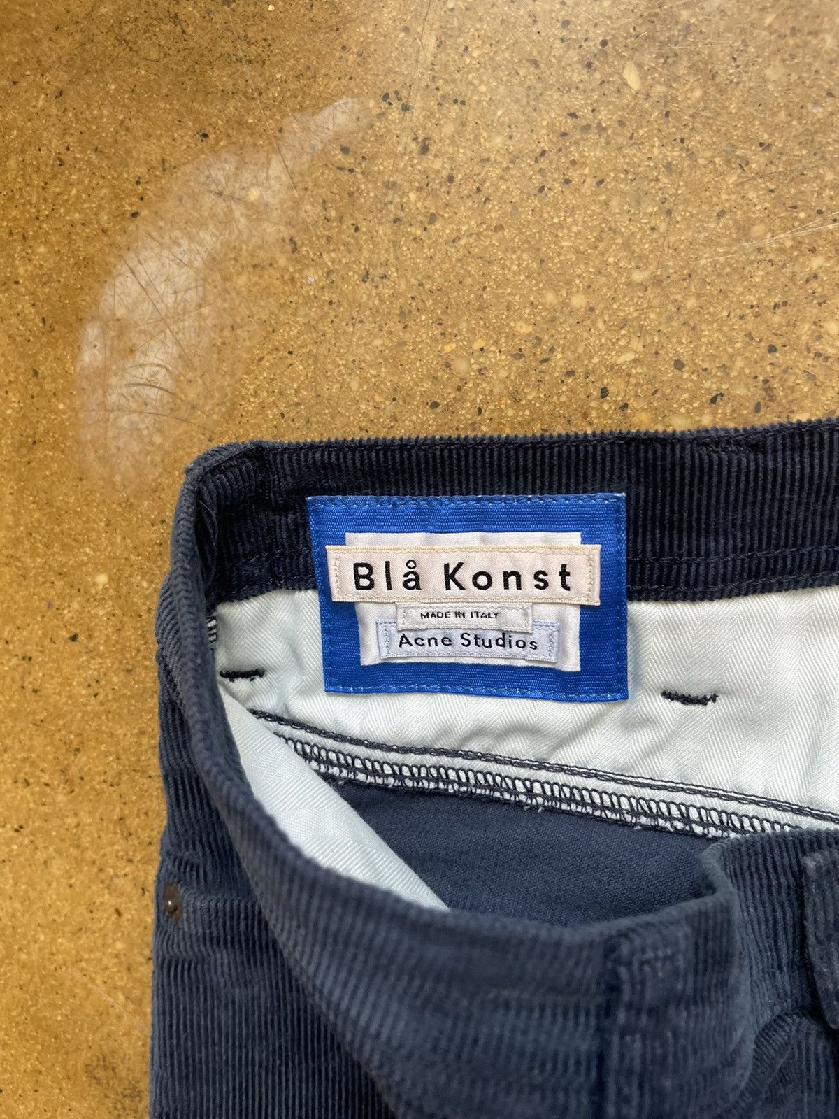 Acne Studios Acne Studios River Stay Navy Corduroy Size US 33 - 5 Thumbnail