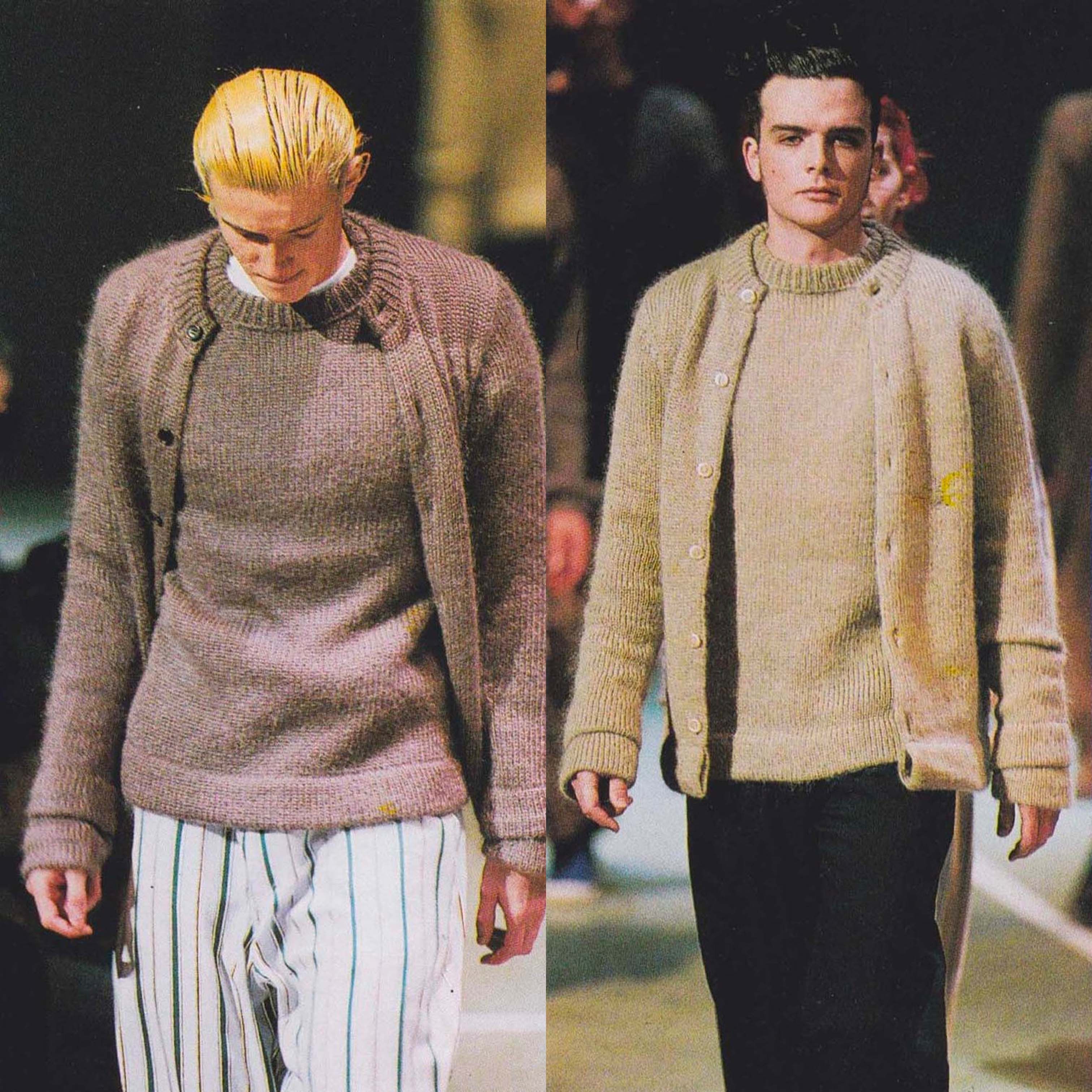 Comme des Garcons × Comme des Garcons Homme Plus AW95 Knit Wool-Nylon Sweater Size US M / EU 48-50 / 2 - 6 Thumbnail