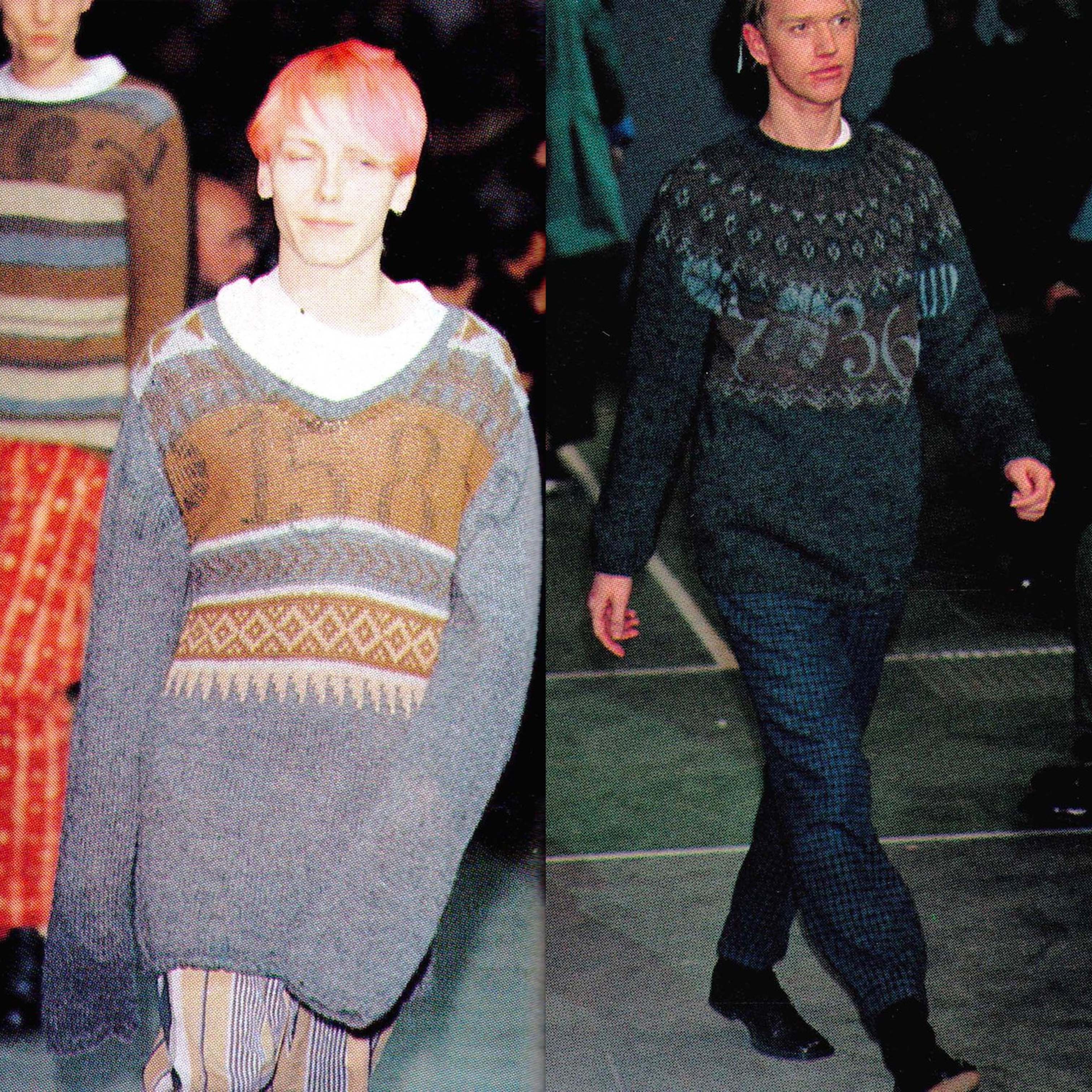 Comme des Garcons × Comme des Garcons Homme Plus AW95 Knit Wool-Nylon Sweater Size US M / EU 48-50 / 2 - 8 Thumbnail