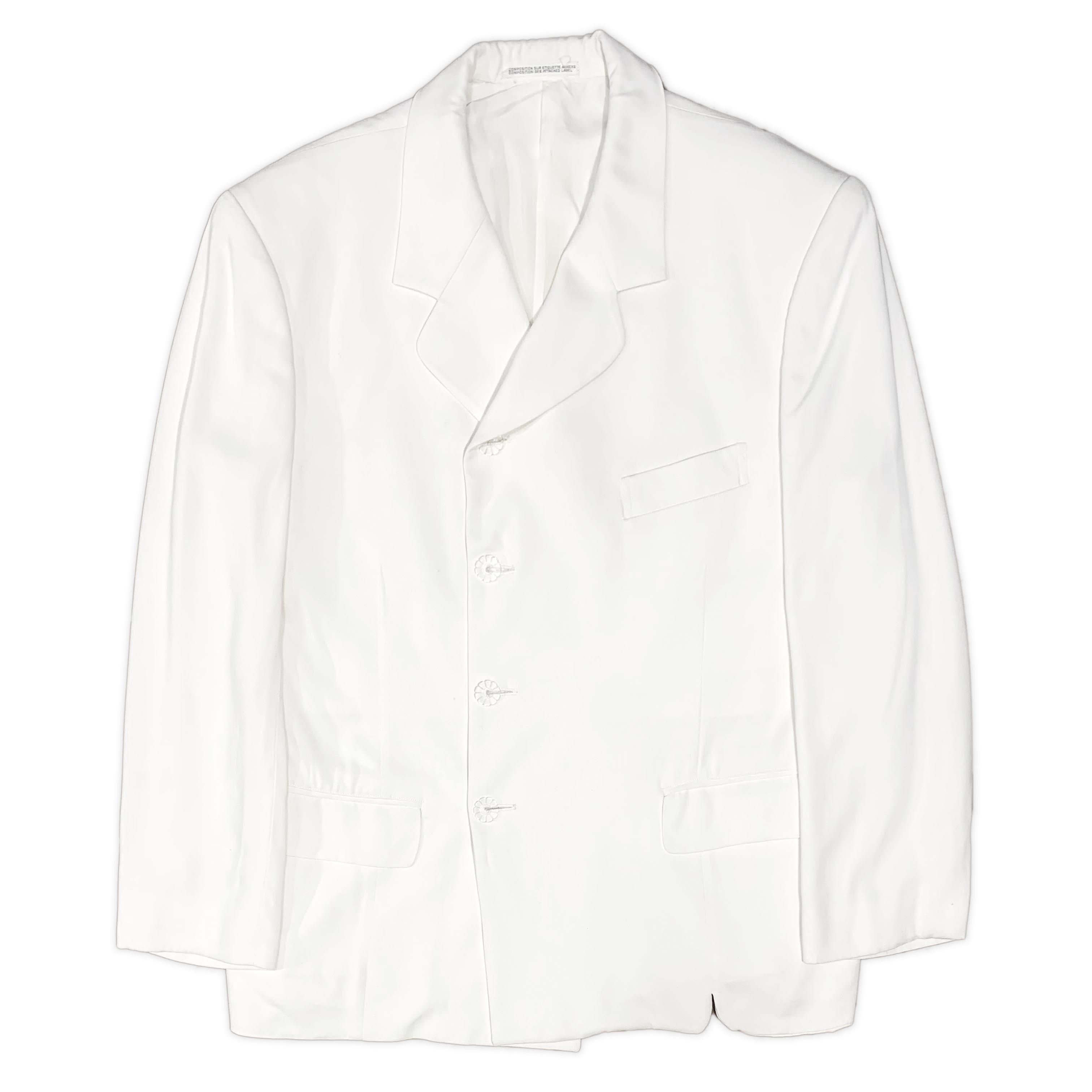 Yohji Yamamoto SS89 Oversized Rayon Suit with Flower-Shaped Buttons Size 50L - 3 Thumbnail