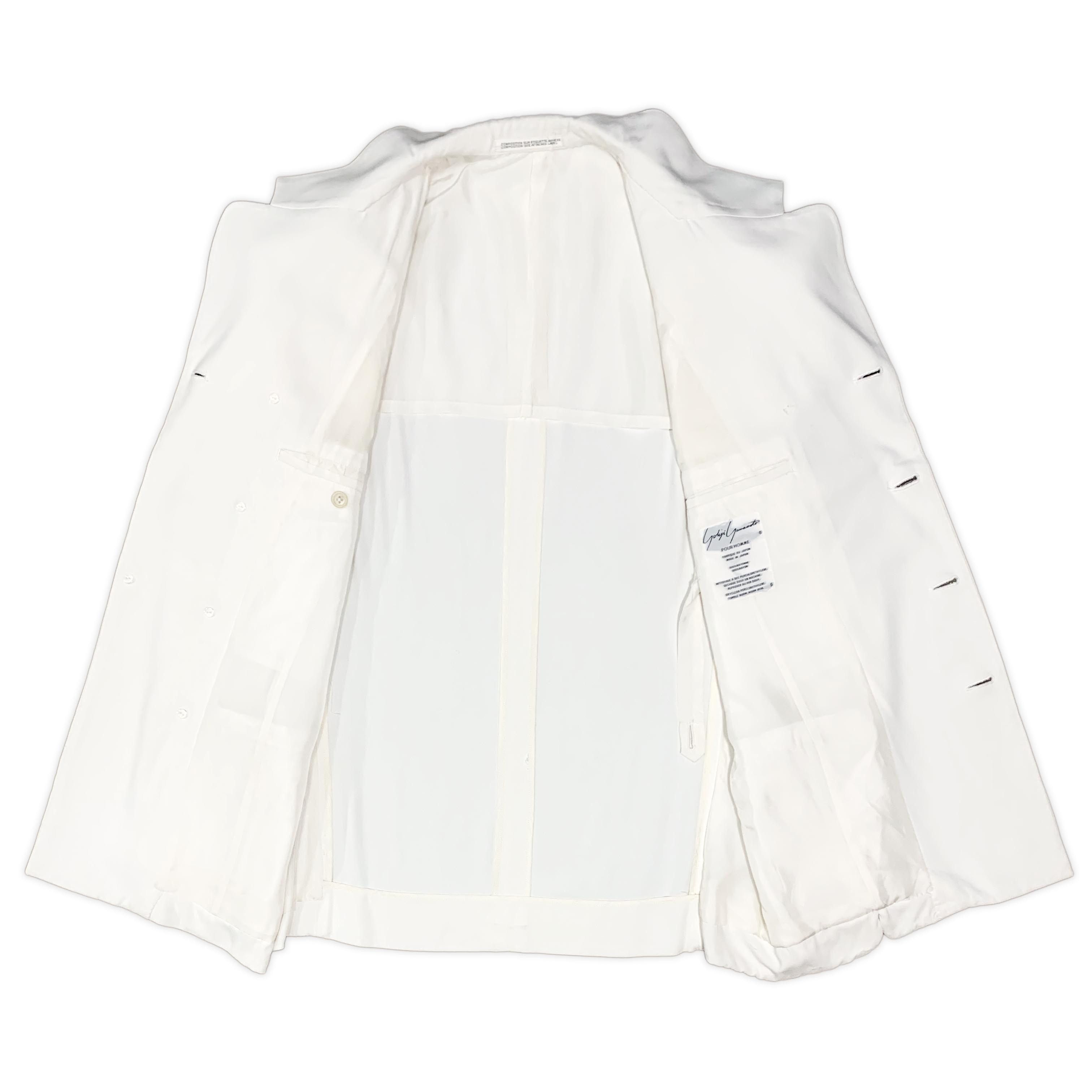 Yohji Yamamoto SS89 Oversized Rayon Suit with Flower-Shaped Buttons Size 50L - 4 Thumbnail