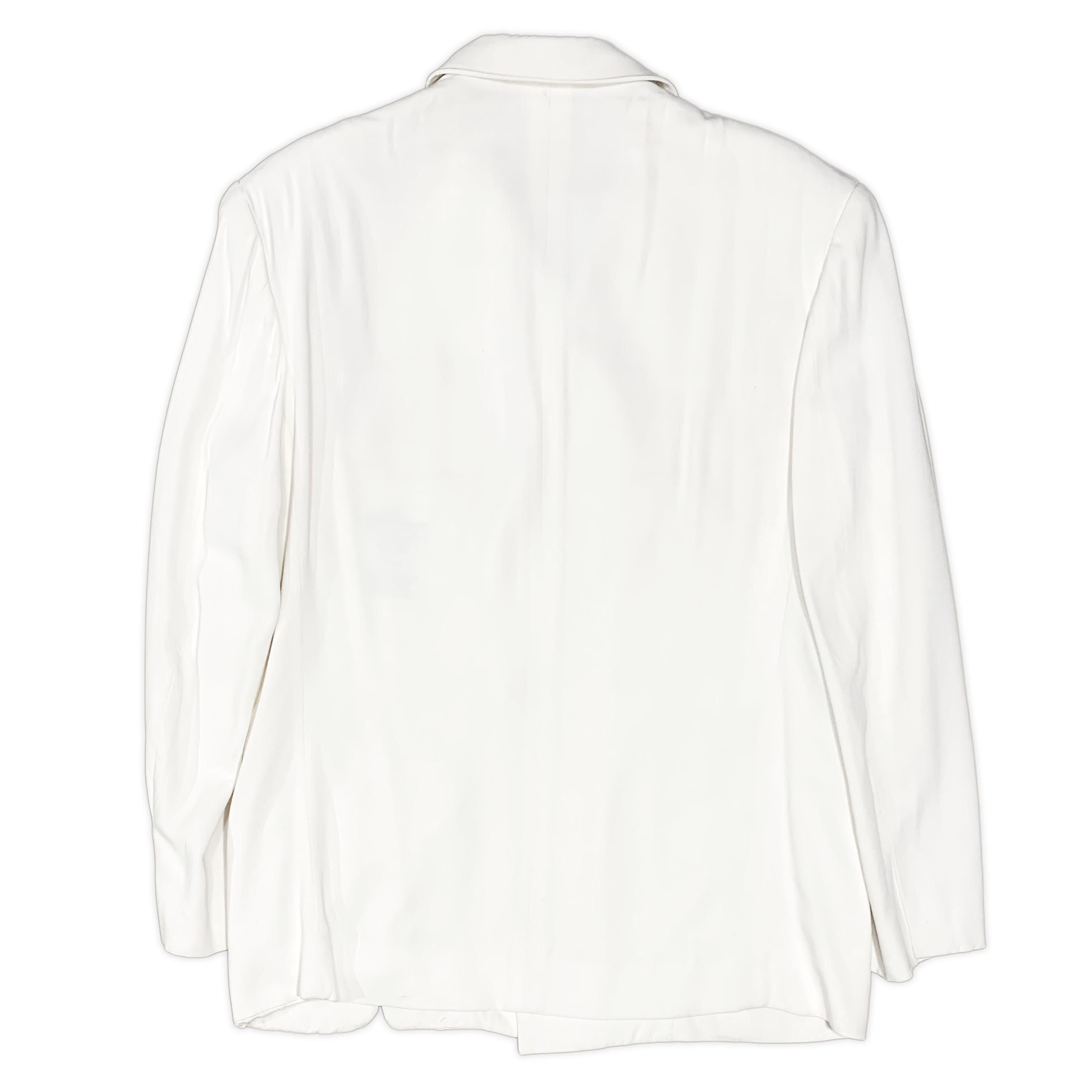 Yohji Yamamoto SS89 Oversized Rayon Suit with Flower-Shaped Buttons Size 50L - 5 Thumbnail