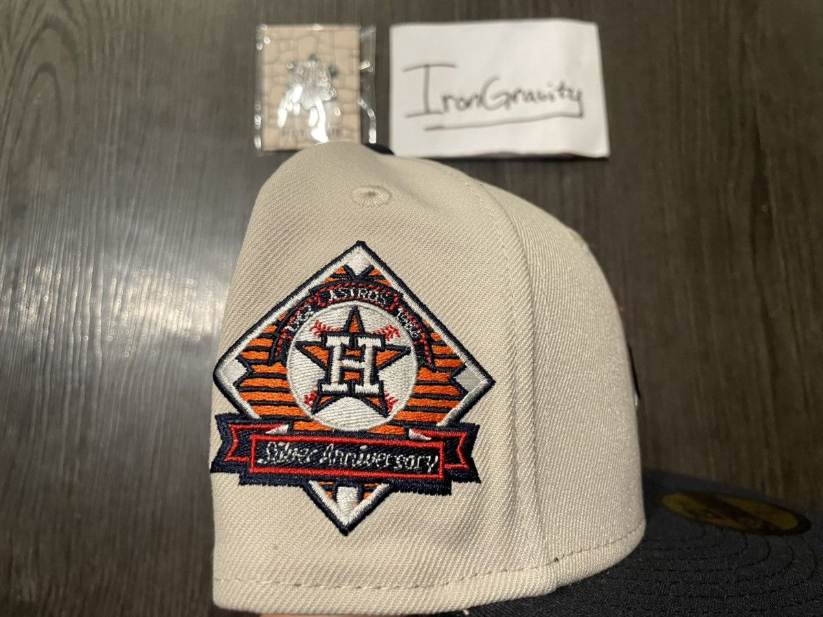 Hat Club 7 1/2 Hat Club Houston Astros Stone Dome Fitted Size ONE SIZE - 3 Thumbnail