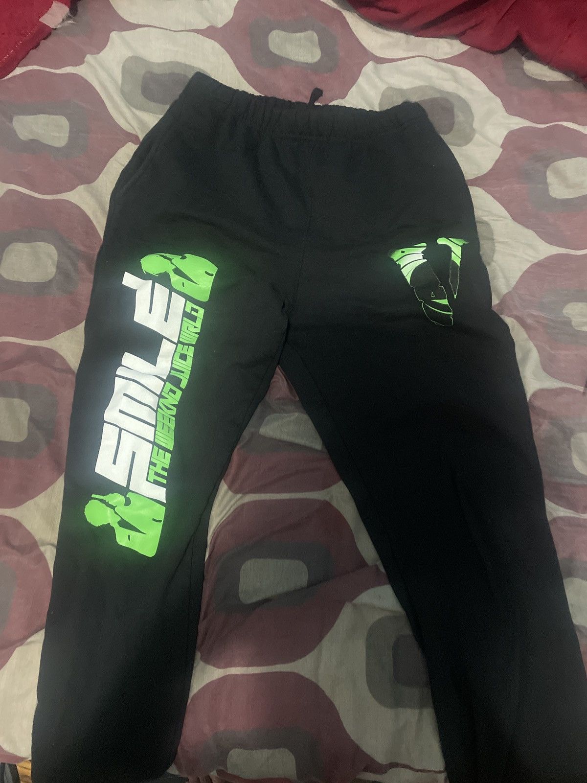 Vlone Juice wrld vlone sweatpants Grailed