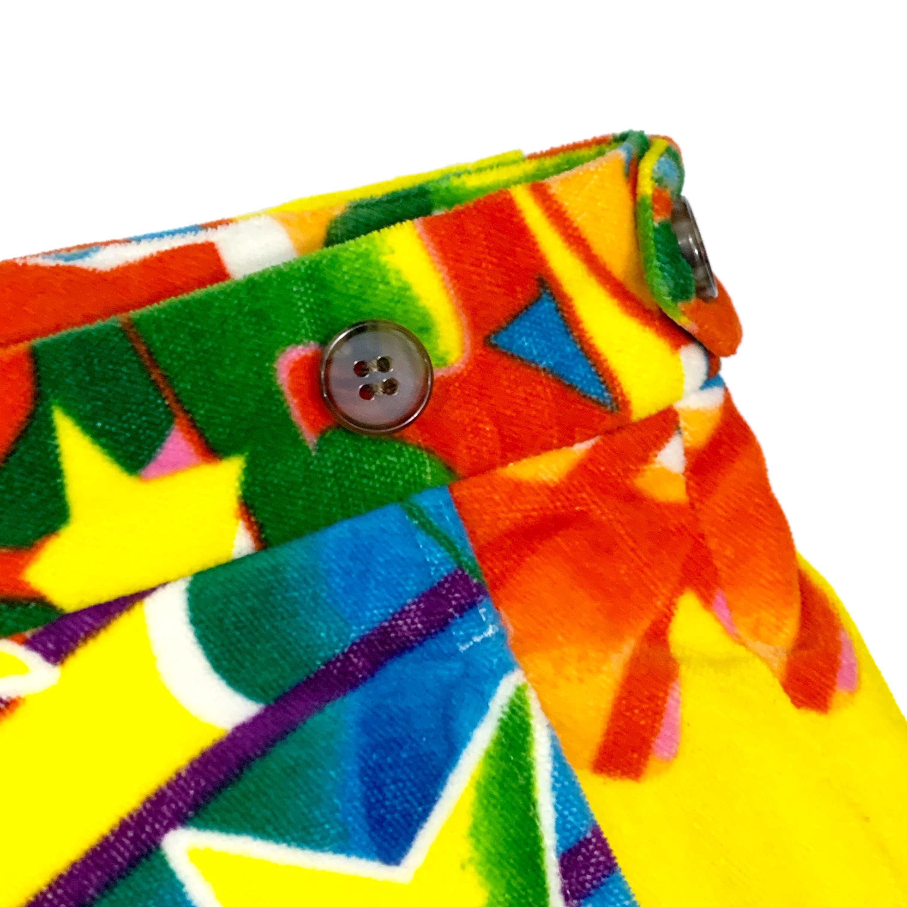 Comme des Garcons × Comme des Garcons Homme Plus AW01 Psychedelic Velour Pants Size US 30 / EU 46 - 4 Thumbnail