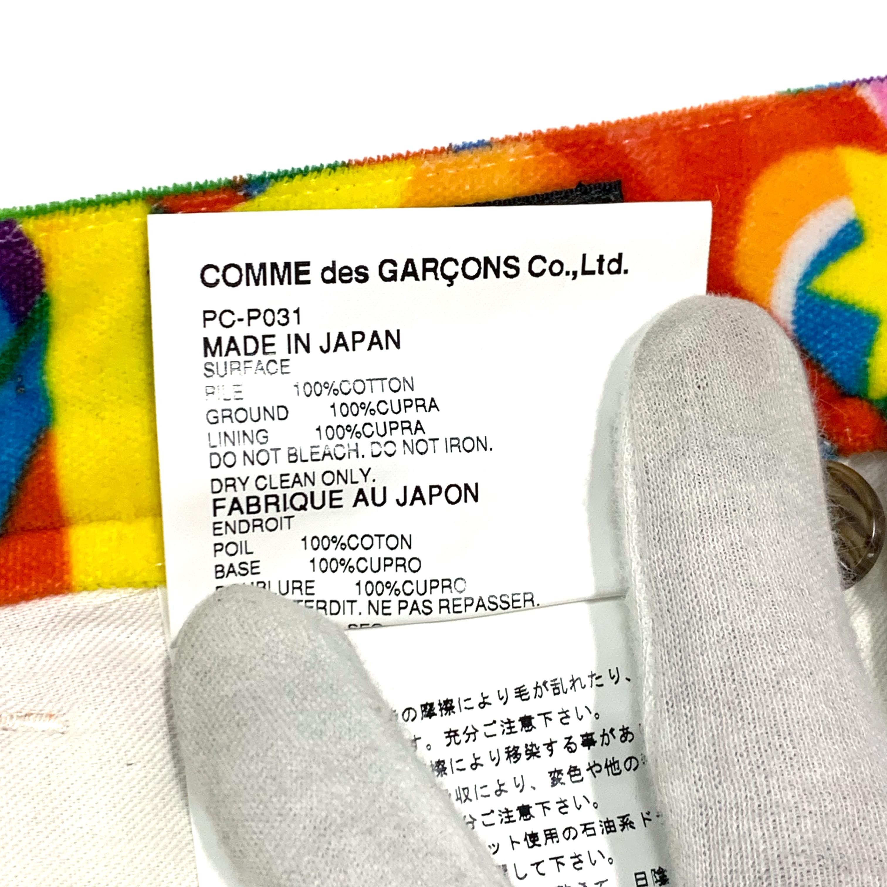 Comme des Garcons × Comme des Garcons Homme Plus AW01 Psychedelic Velour Pants Size US 30 / EU 46 - 8 Thumbnail