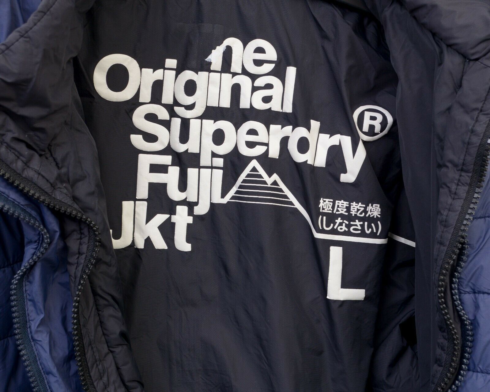 Superdry Fuji Puffer Jacket L Women Coat UK 16 Blue Coat Padded Size L / US 10 / IT 46 - 6 Thumbnail