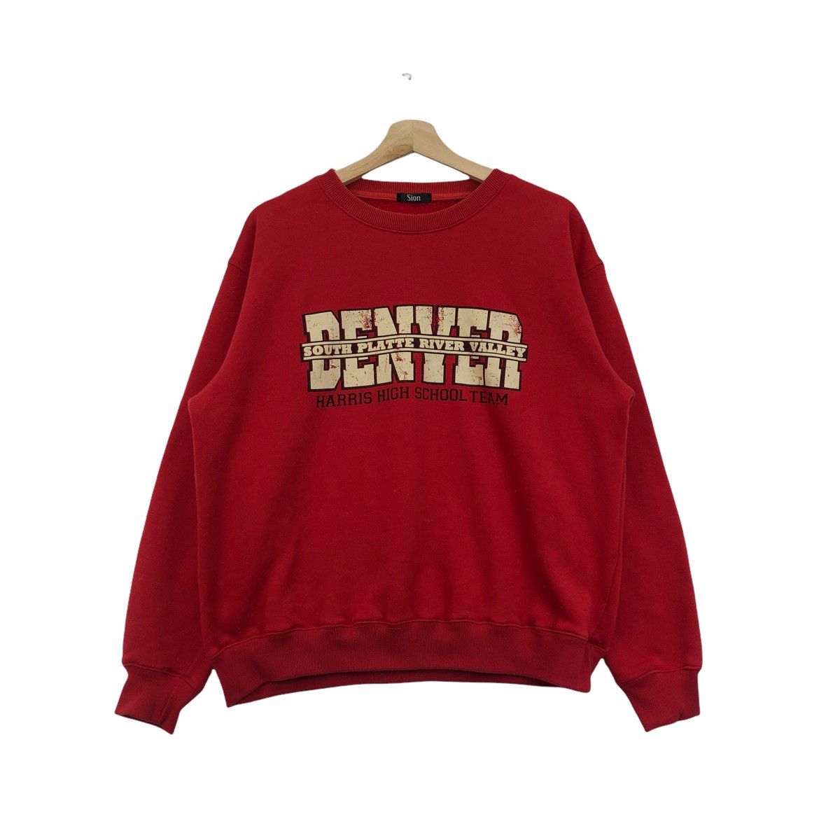 Vintage Denver South Platte River Valley Collegiate Crewneck