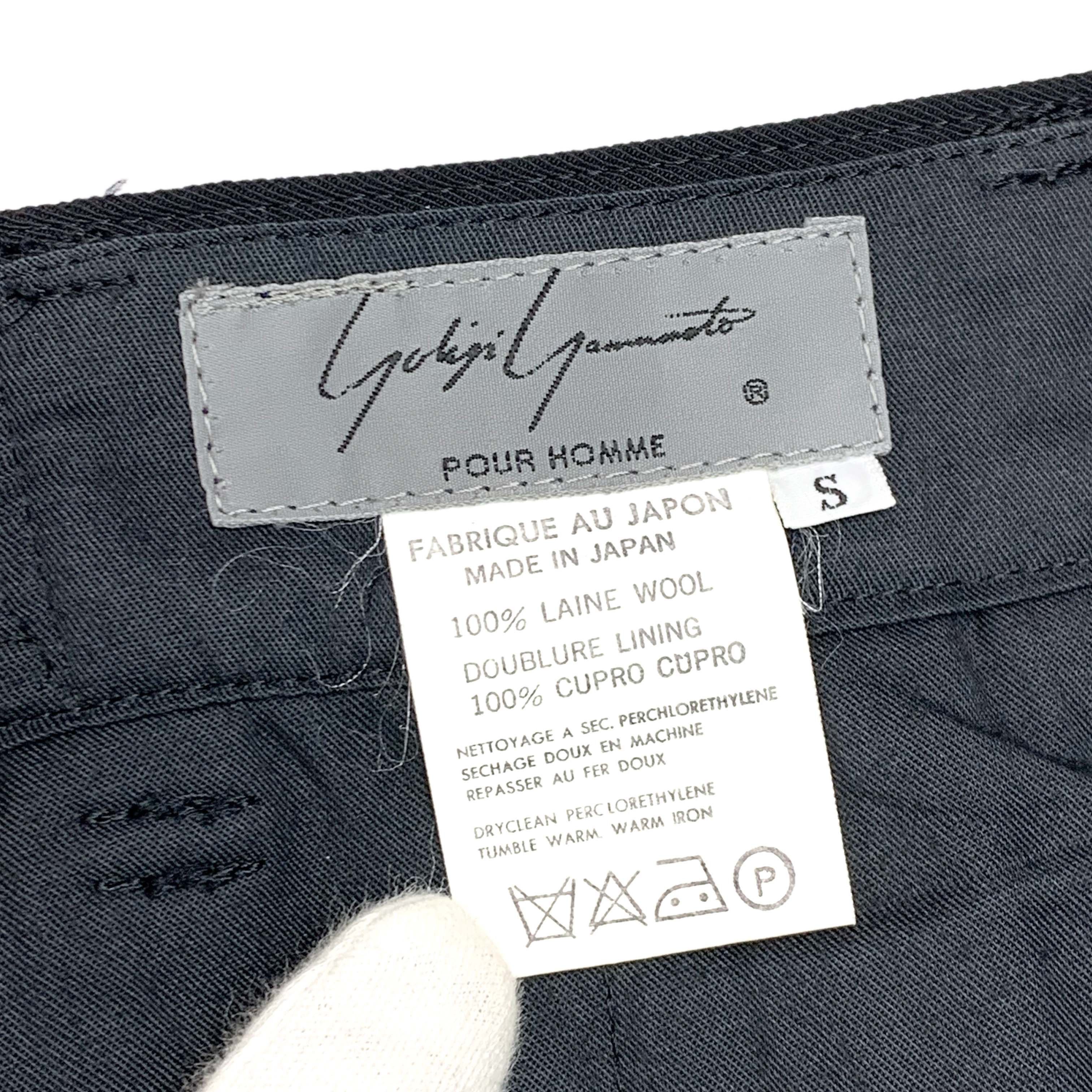 Adidas × Y's for Men × Yohji Yamamoto AW89 Black-on-Black Adidas 3-Stripes Wool Pants Size US 30 / EU 46 - 6 Thumbnail
