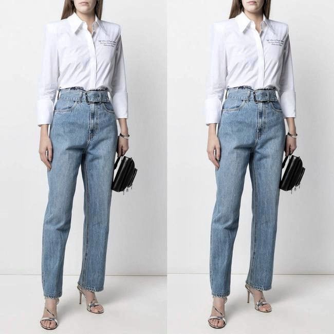 Alexander Wang Alexander Wang High-Waisted Jeans With Belt💙 SOLD OUT Size 28" / US 6 / IT 42 - 10 Thumbnail