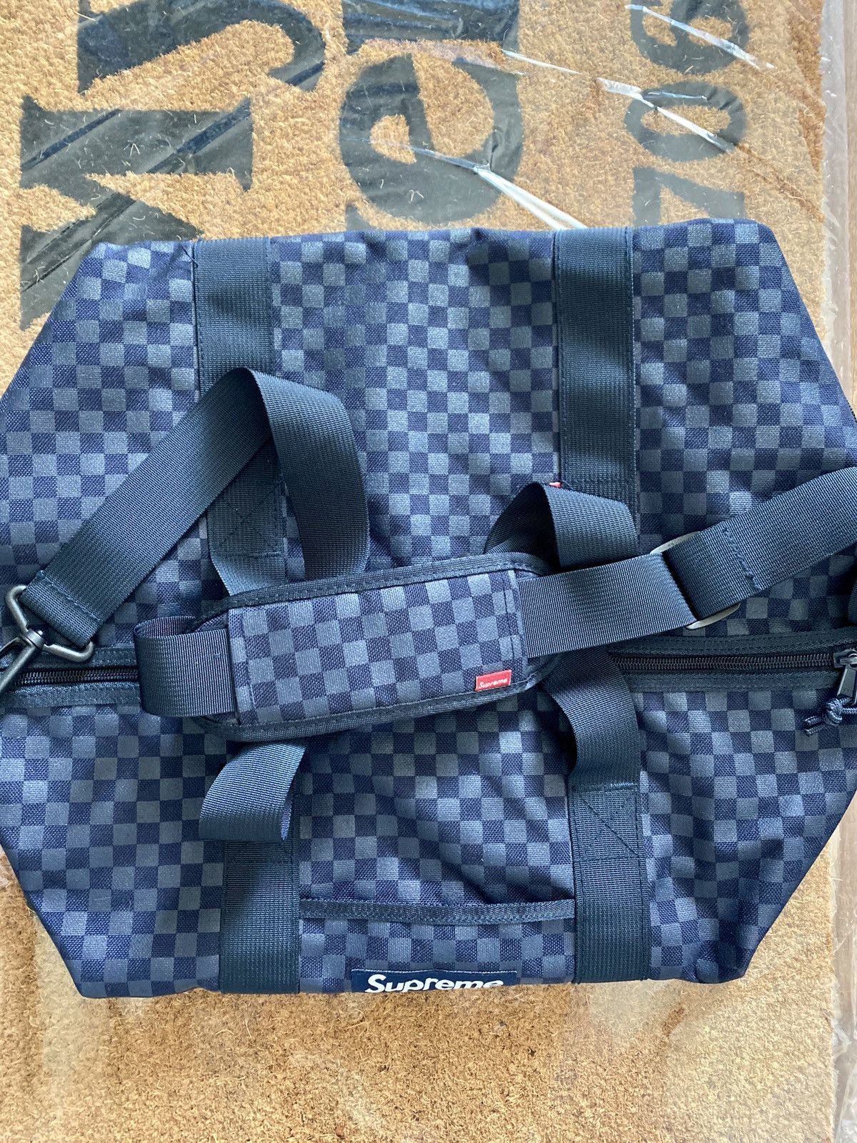 Supreme F/W11 Damier Checkered Duffle Bag Size ONE SIZE - 2 Thumbnail