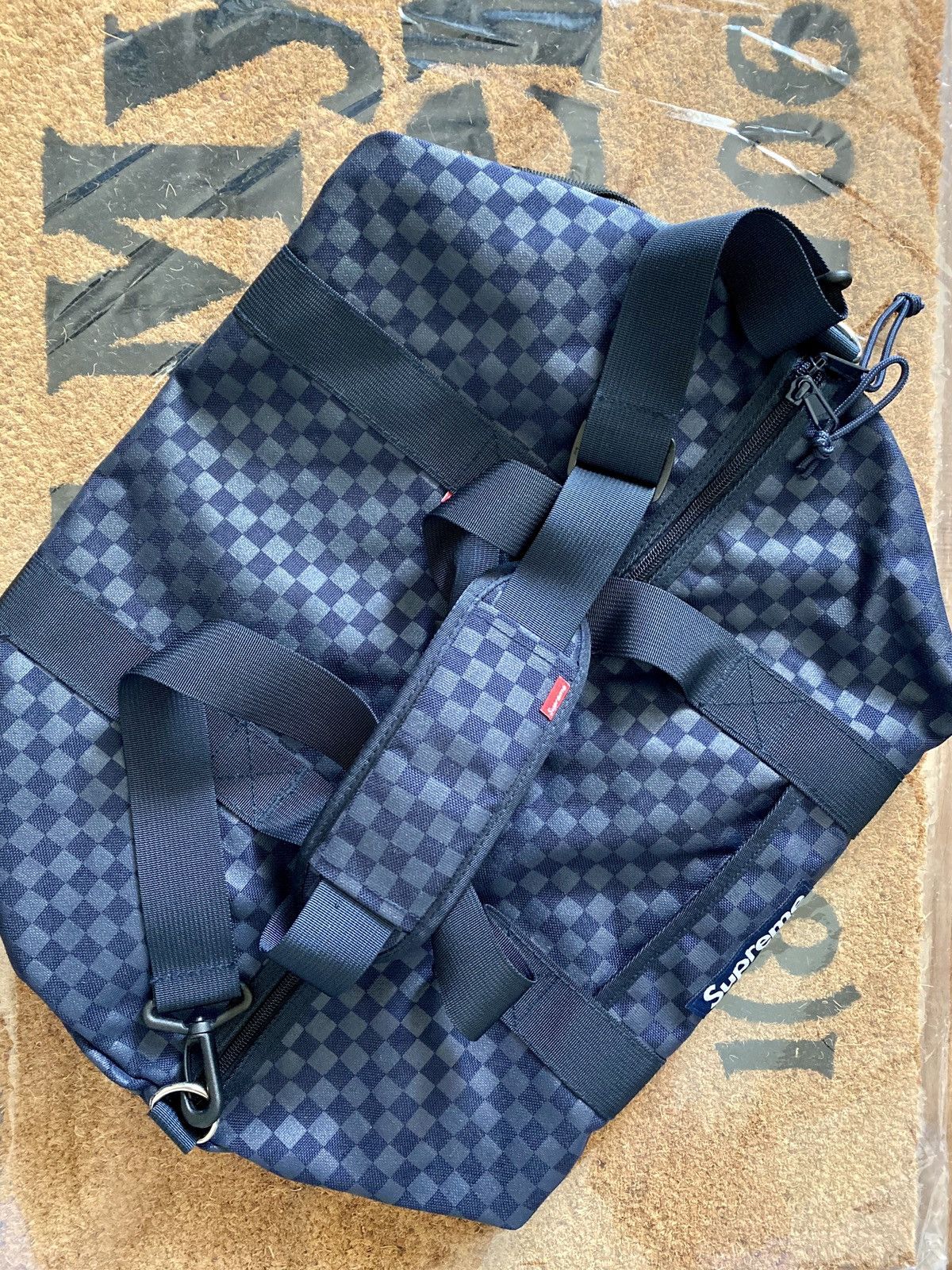 Supreme F/W11 Damier Checkered Duffle Bag Size ONE SIZE - 3 Thumbnail