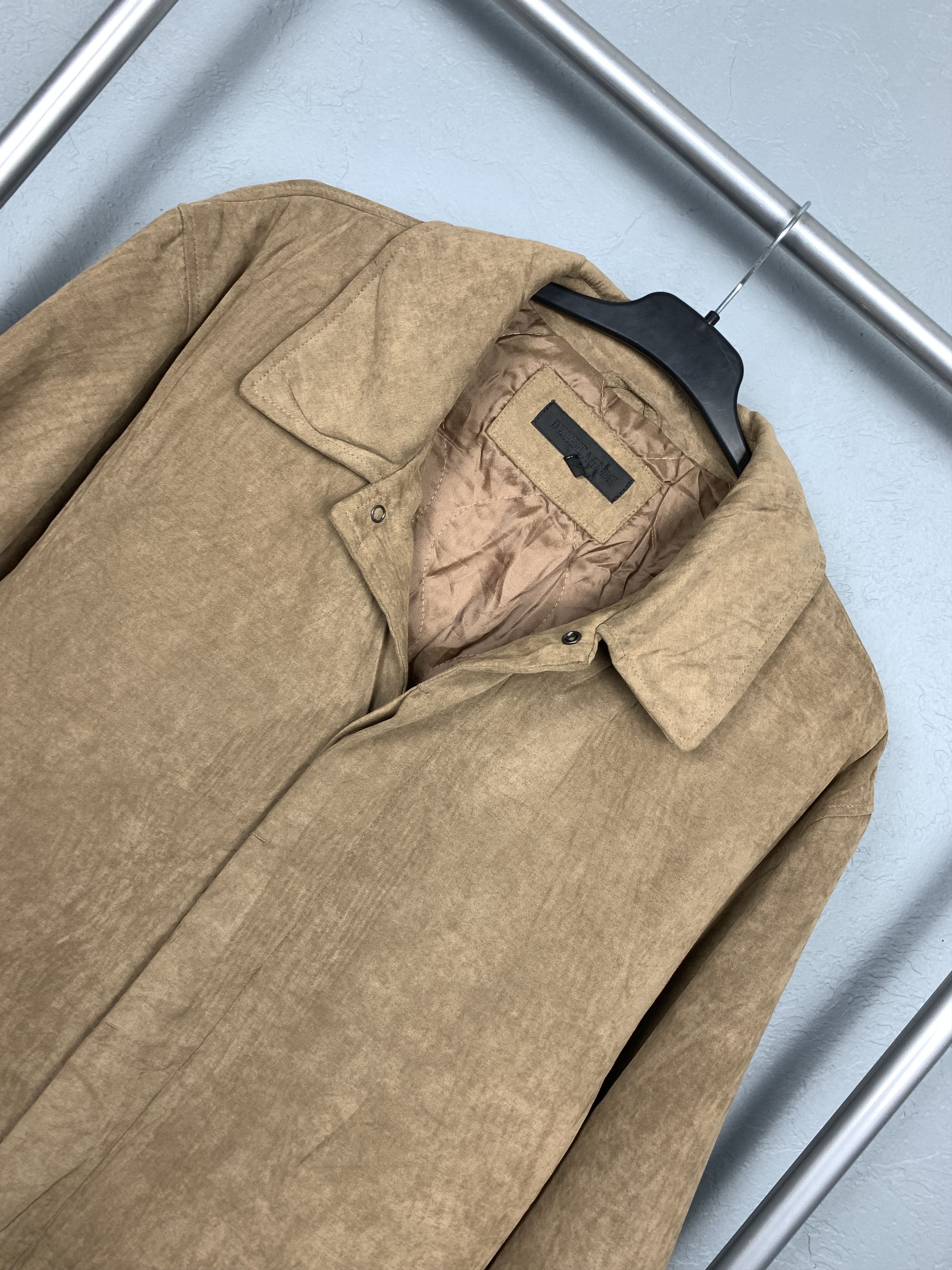 Armoire D'Homme D'Homme A Homme Vintage Suede Leather Mens Jacket Size US L / EU 52-54 / 3 - 2 Thumbnail