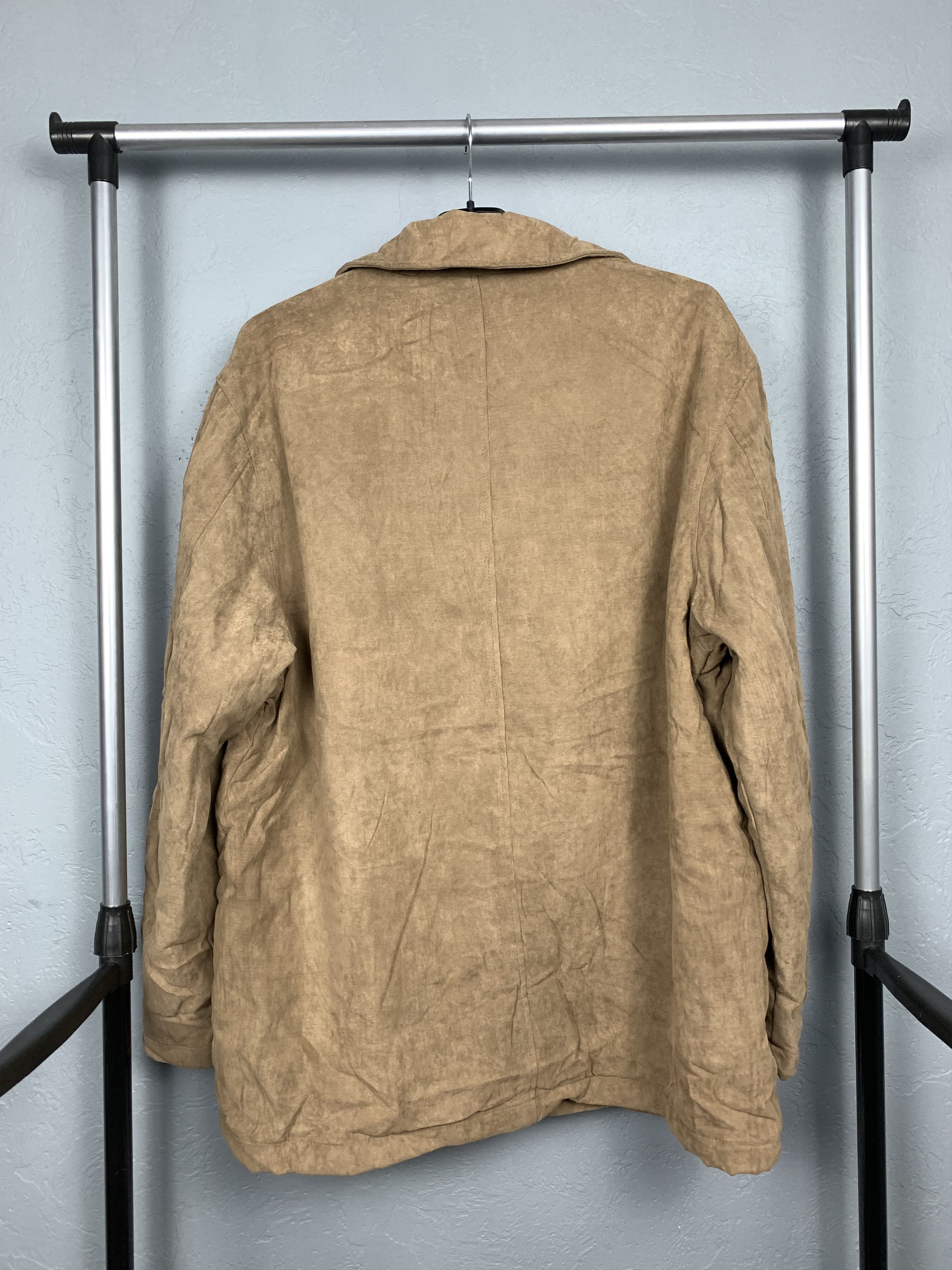 Armoire D'Homme D'Homme A Homme Vintage Suede Leather Mens Jacket Size US L / EU 52-54 / 3 - 6 Thumbnail