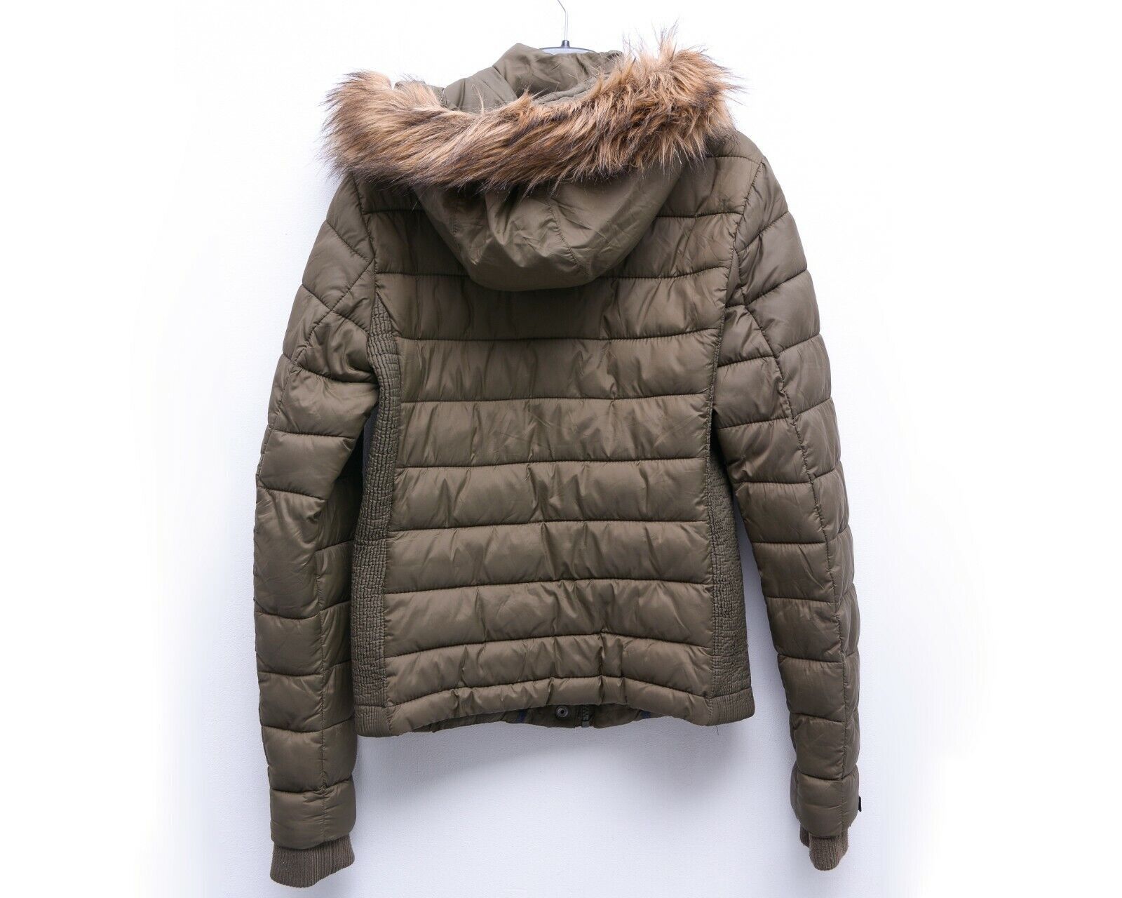 Superdry Fuji Puffer Jacket Women Coat Hooded Padded Zip Up Outerwear Size S / US 4 / IT 40 - 4 Thumbnail