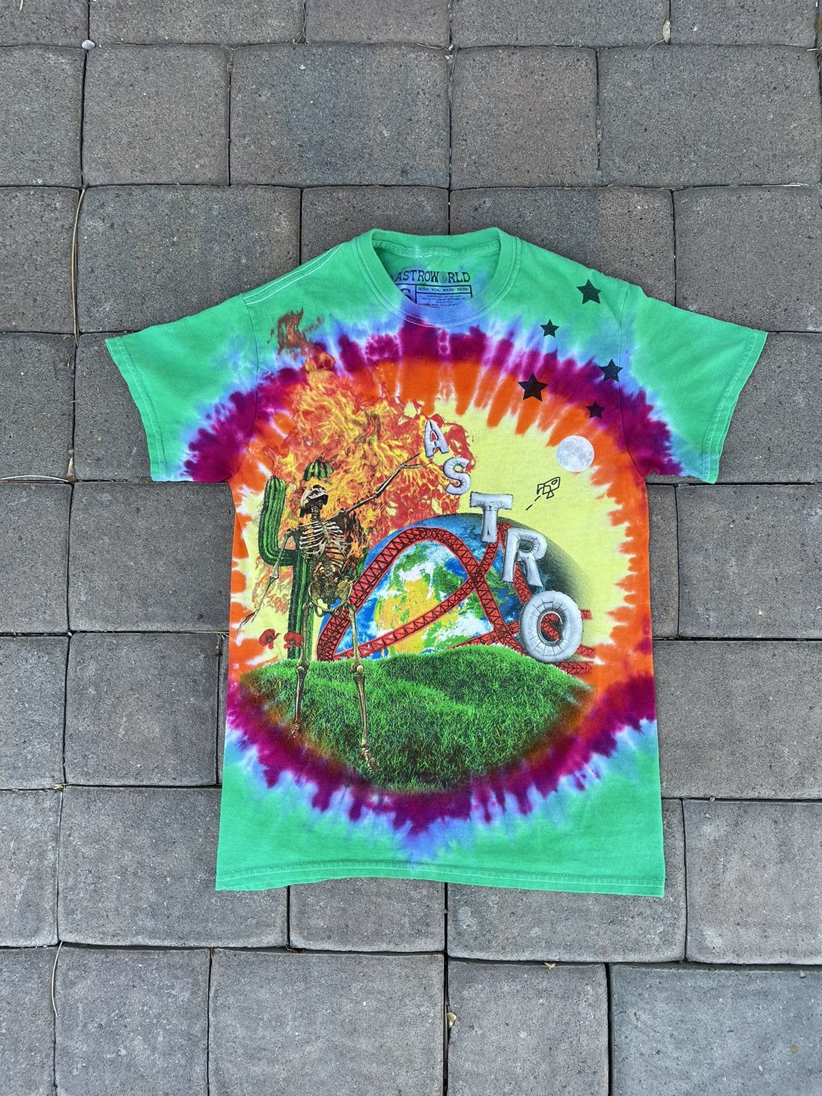 Travis Scott Travis Scott Astroworld Smiley Tee Size US S / EU 44-46 / 1 - 1 Thumbnail