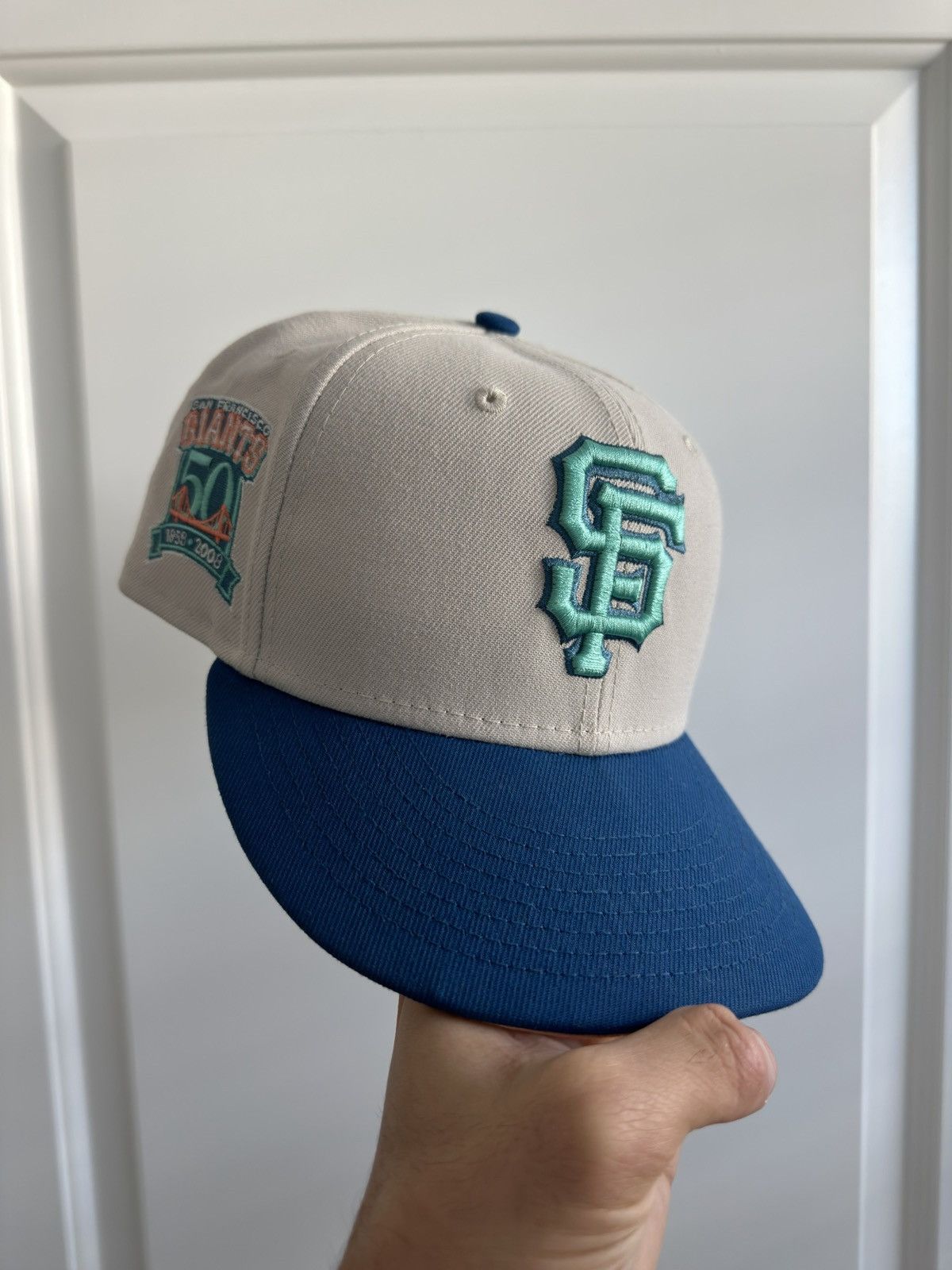 7 1/2 Hat Club Ocean Drive San Francisco Giants Stone Blue Peach