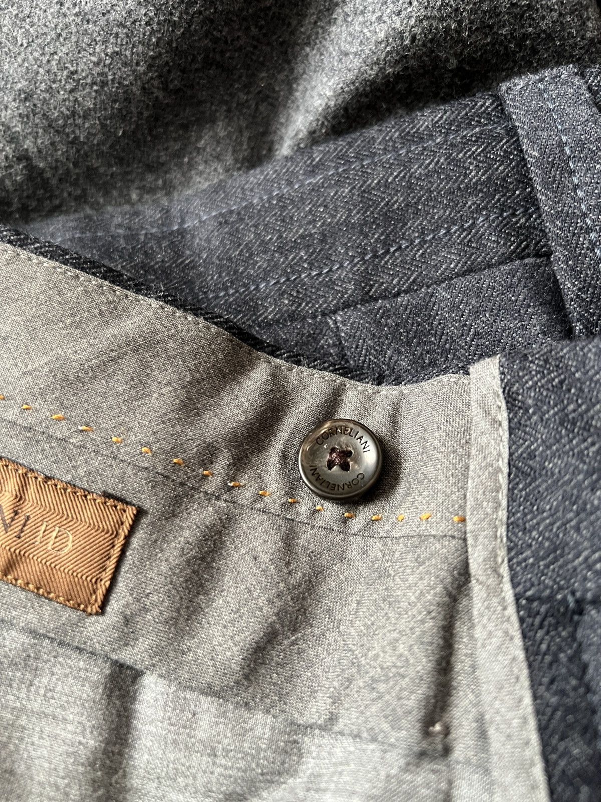 Corneliani Corneliani Grey Wool Trousers Size US 32 / EU 48 - 5 Thumbnail