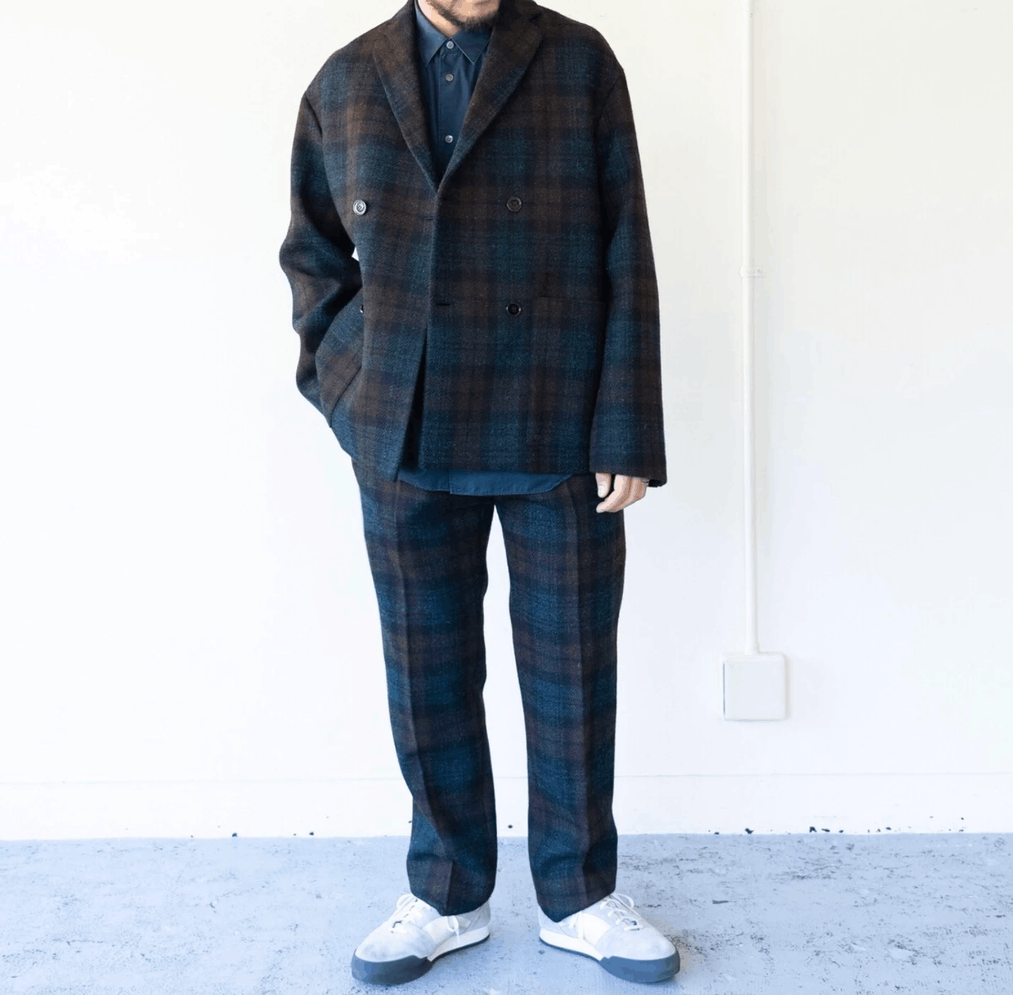 OAMC BEAUTIFUL Harris Tweed Oversized Double Breasted Jacket Size US L / EU 52-54 / 3 - 4 Thumbnail
