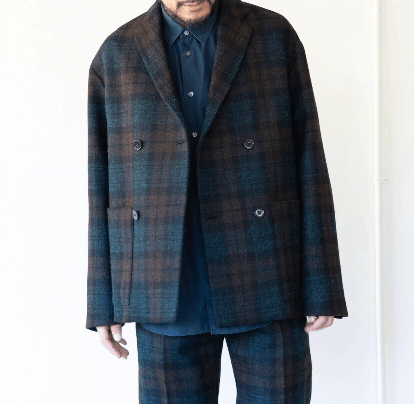 OAMC BEAUTIFUL Harris Tweed Oversized Double Breasted Jacket Size US L / EU 52-54 / 3 - 2 Thumbnail