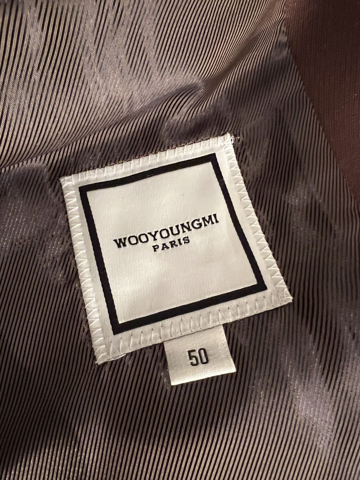 Wooyoungmi NEW sz50 Brown Mud Logo Oversized Two-Button Blazer Jacket Size US M / EU 48-50 / 2 - 7 Thumbnail