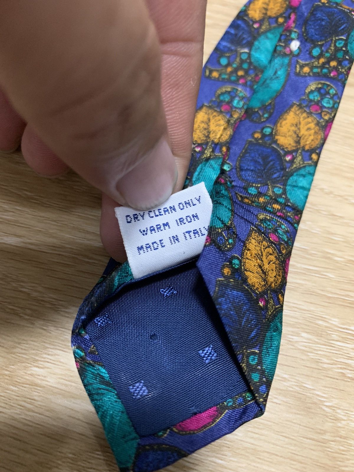 Givenchy Givenchy Gentleman Multi Colour Leaf Printed Tie Size ONE SIZE - 7 Thumbnail