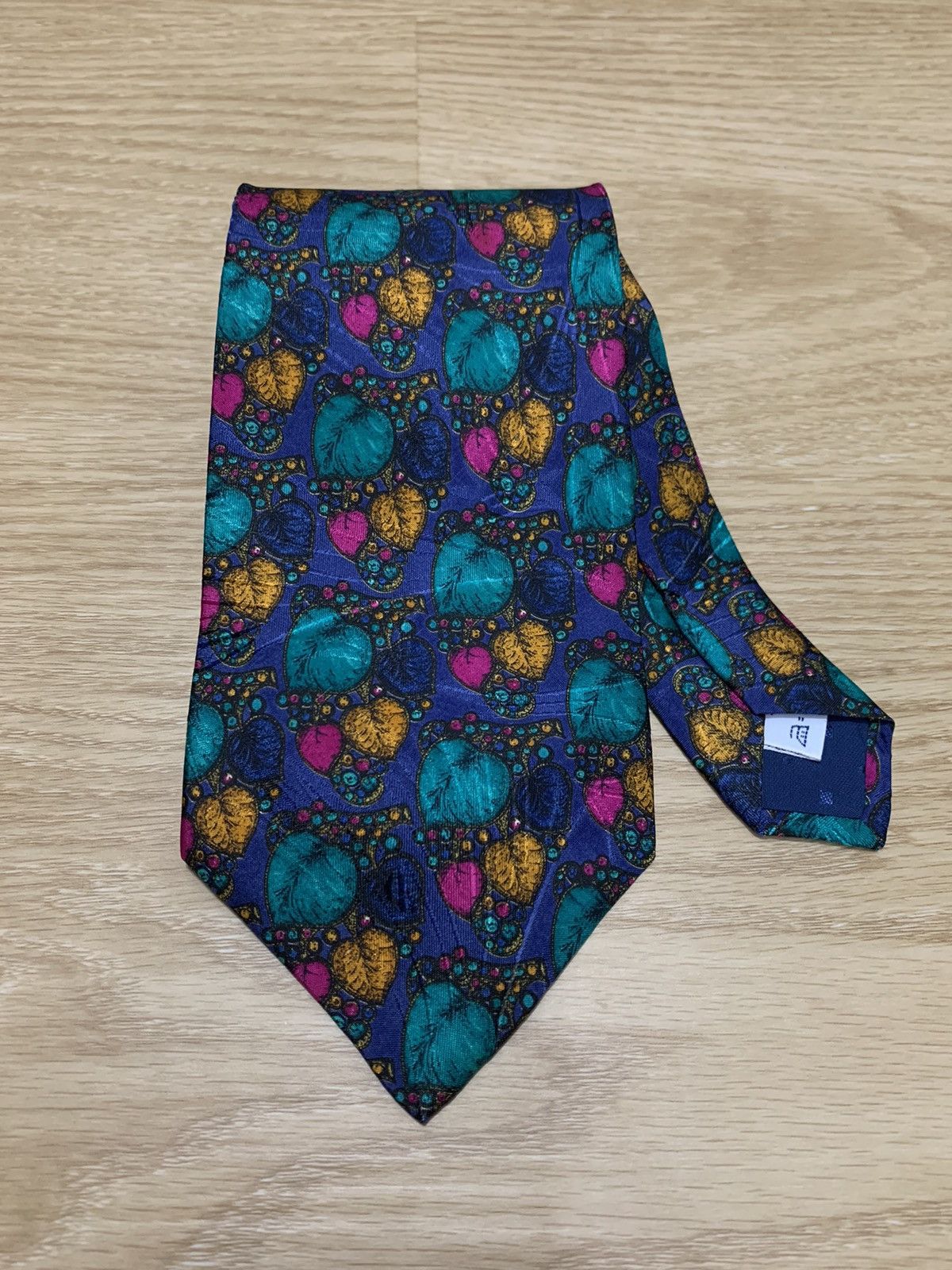 Givenchy Givenchy Gentleman Multi Colour Leaf Printed Tie Size ONE SIZE - 1 Thumbnail