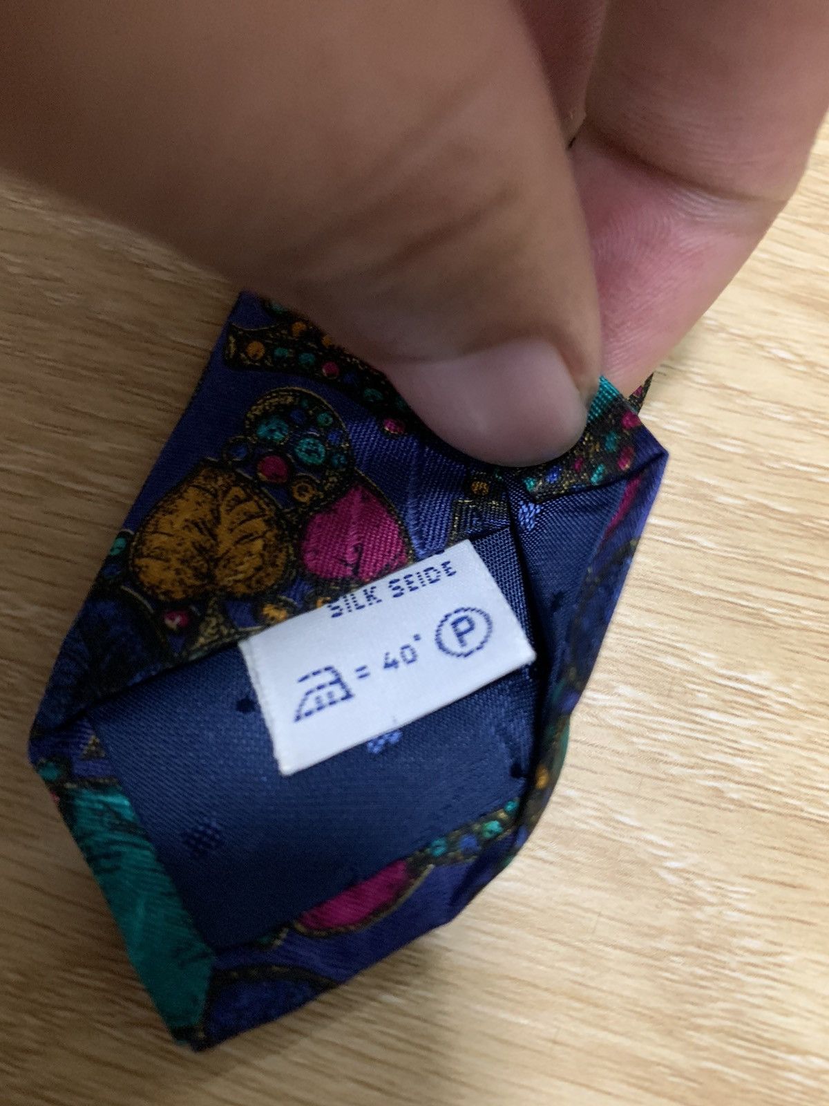 Givenchy Givenchy Gentleman Multi Colour Leaf Printed Tie Size ONE SIZE - 6 Thumbnail