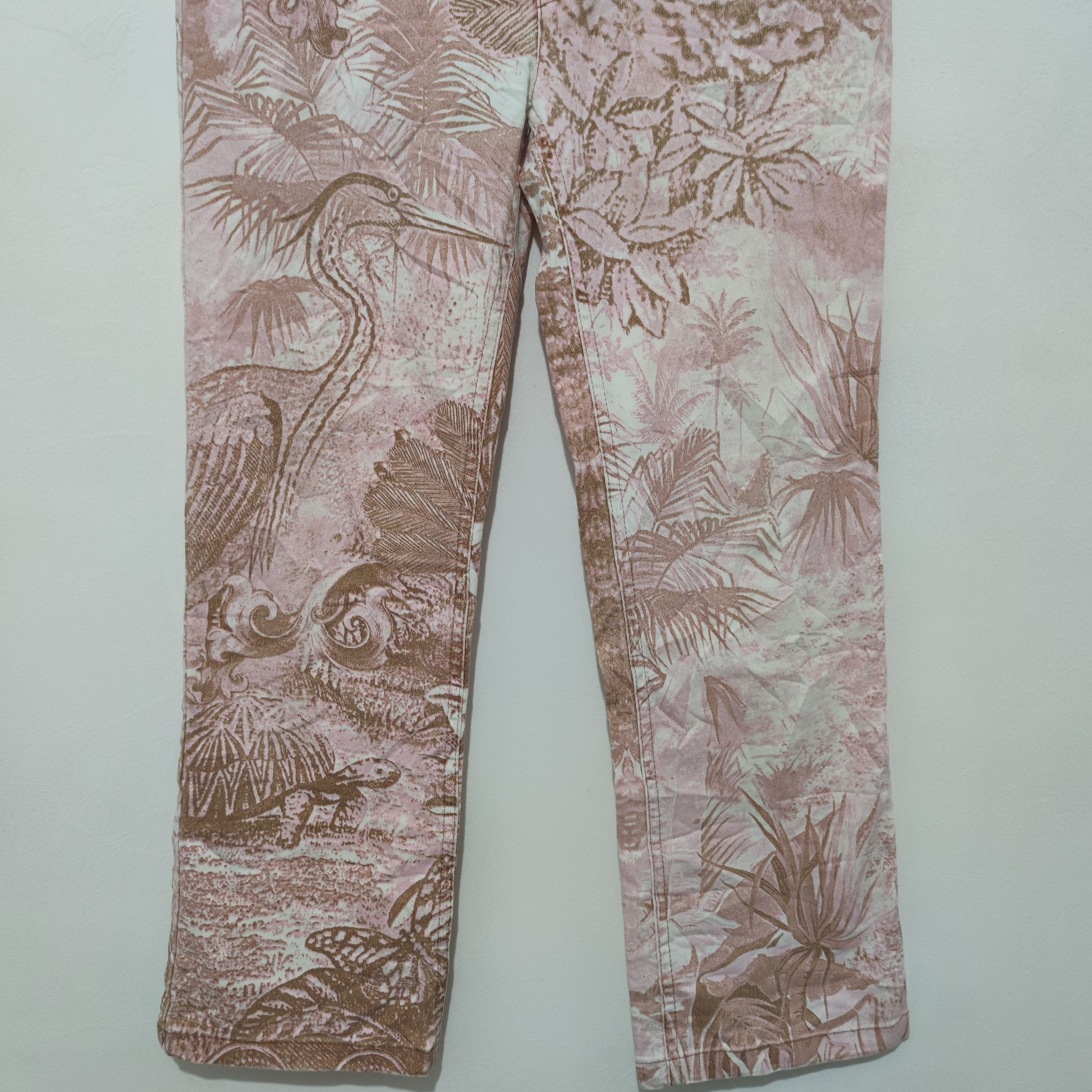 Roberto Cavalli Roberto Cavalli Full Print Jeans Stork in the florest Size US 28 / EU 44 - 4 Thumbnail