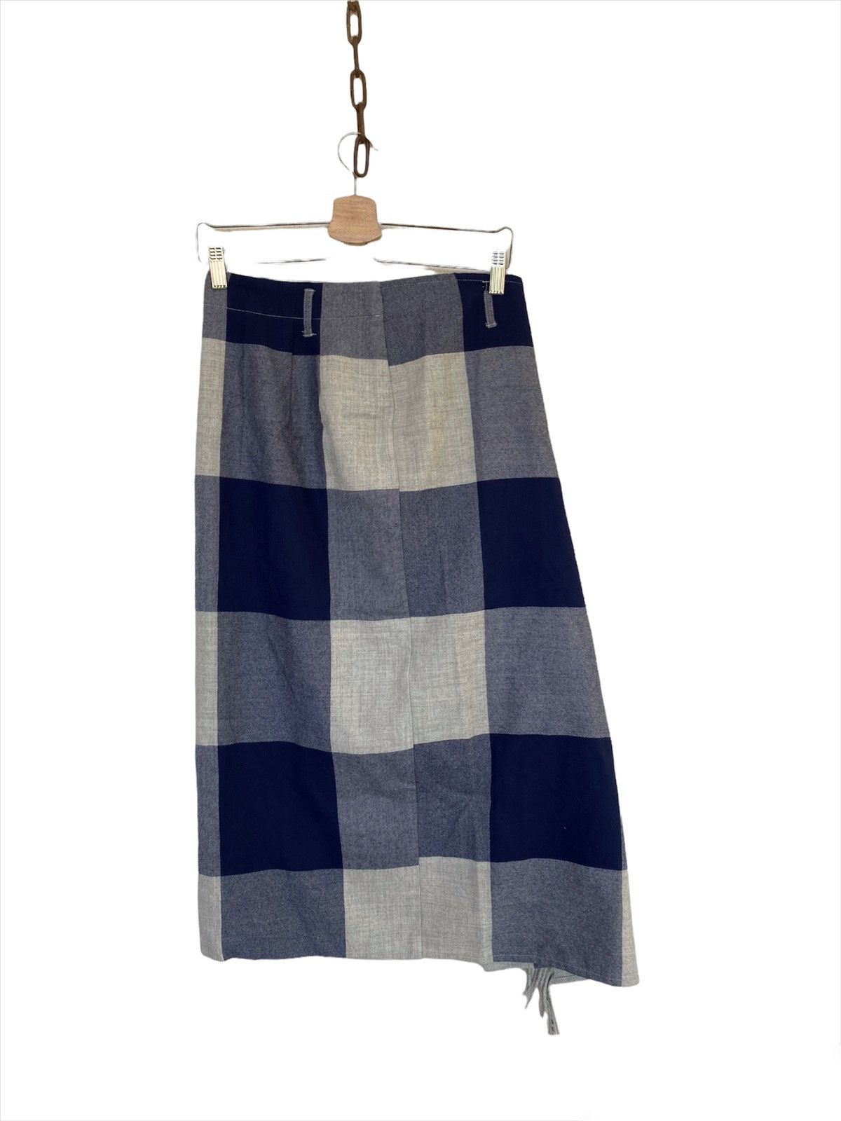 Issey Miyake 💥Vintage Issey Miyake Tartan Button Skirt Size 27" / US 4 / IT 40 - 4 Thumbnail