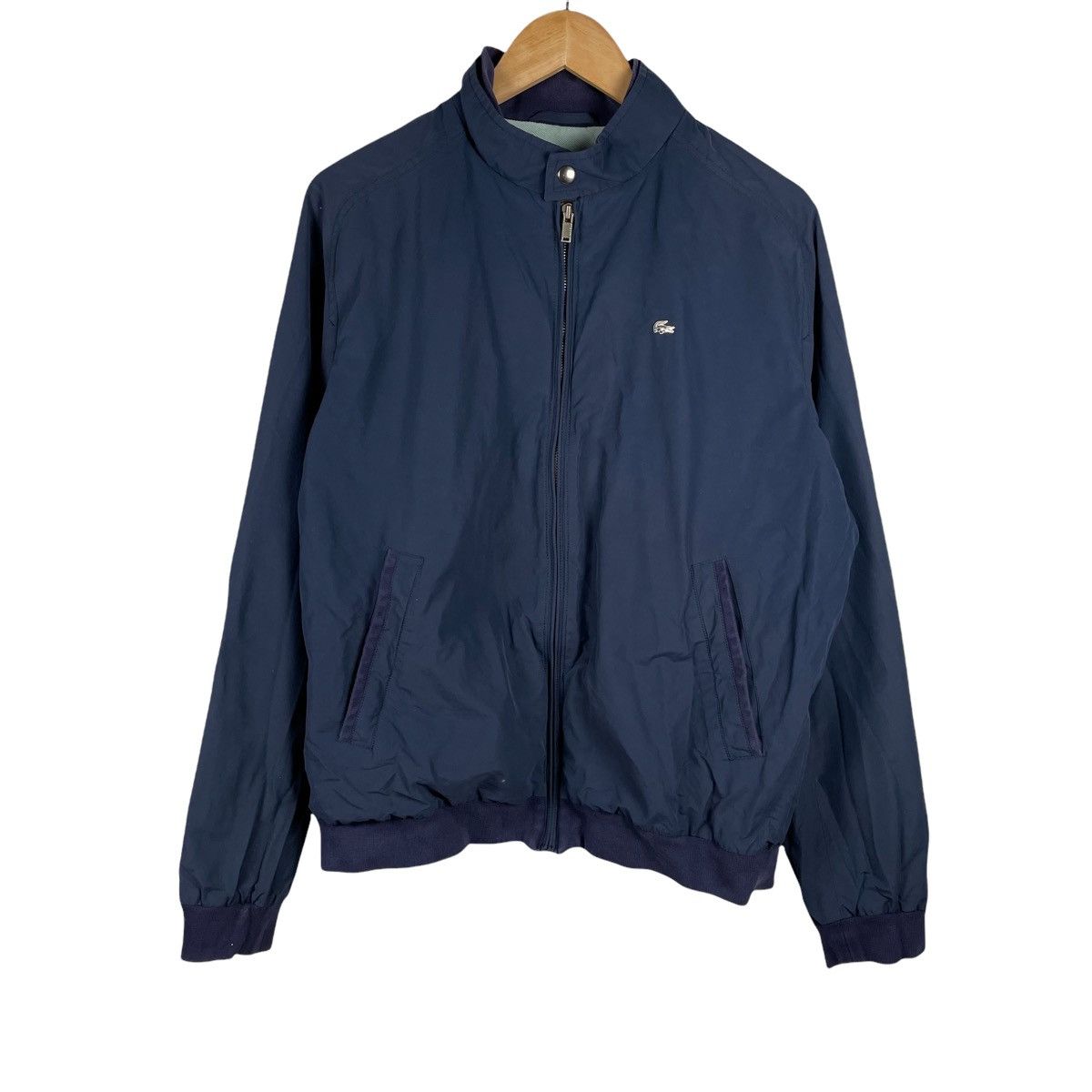 Vintage Vintage 90s Lacoste Navy Bomber Jacket | Grailed