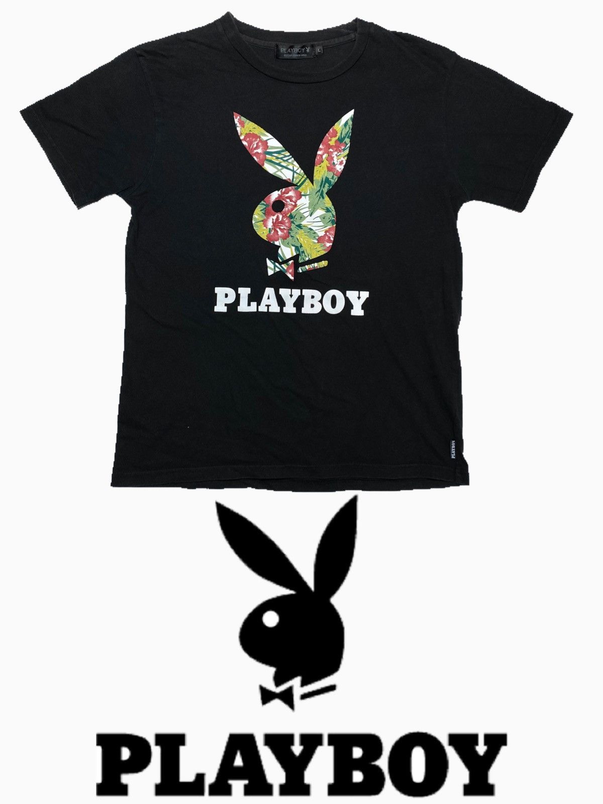 Playboy × Vintage Playboy Vintage 90s Big logo bunny t-shirt off Japan tropica Size US M / EU 48-50 / 2 - 1 Thumbnail