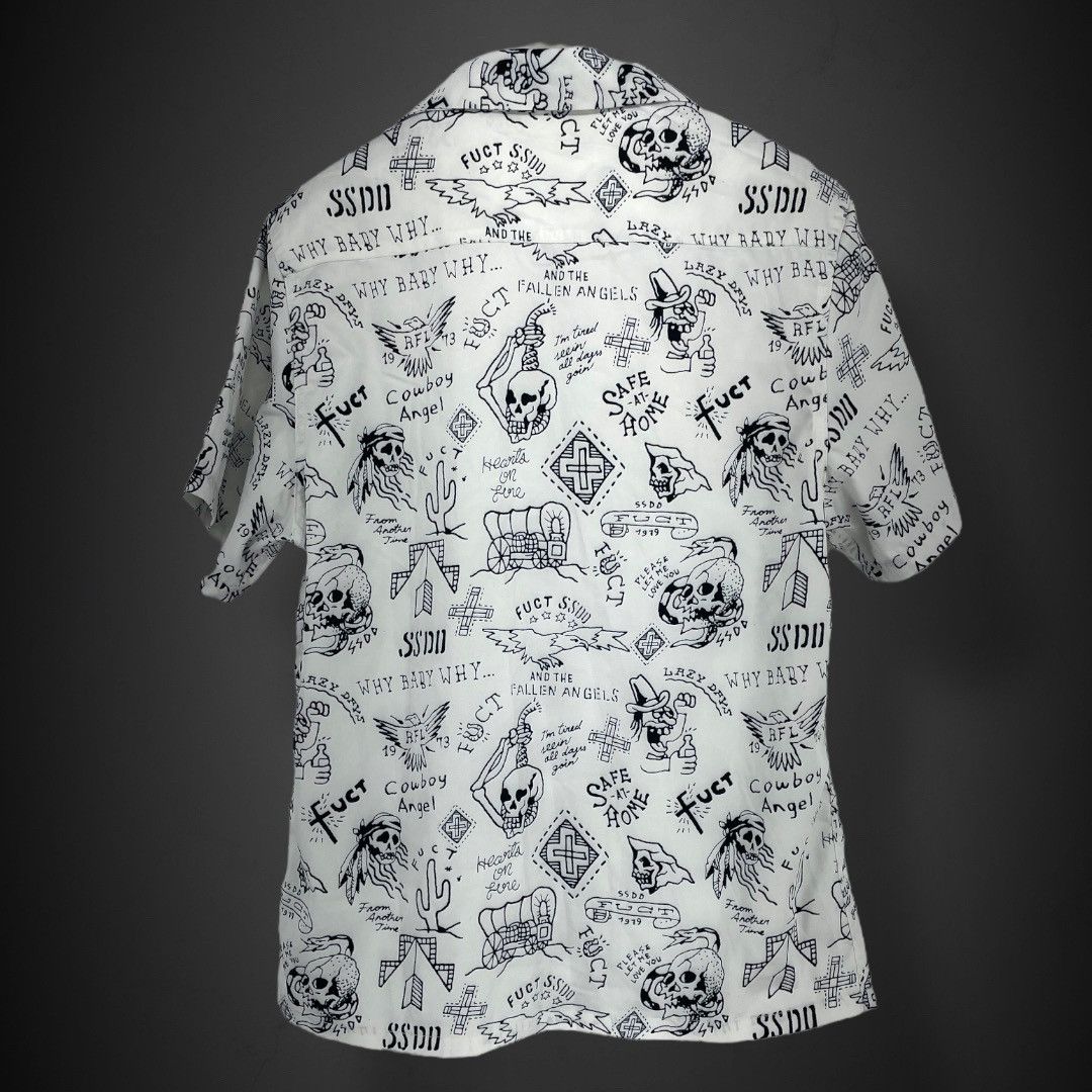 FUCT ‘Same Shit, Different Day’ - Silk - S/S Open Collar Shirt Size US M / EU 48-50 / 2 - 5 Thumbnail