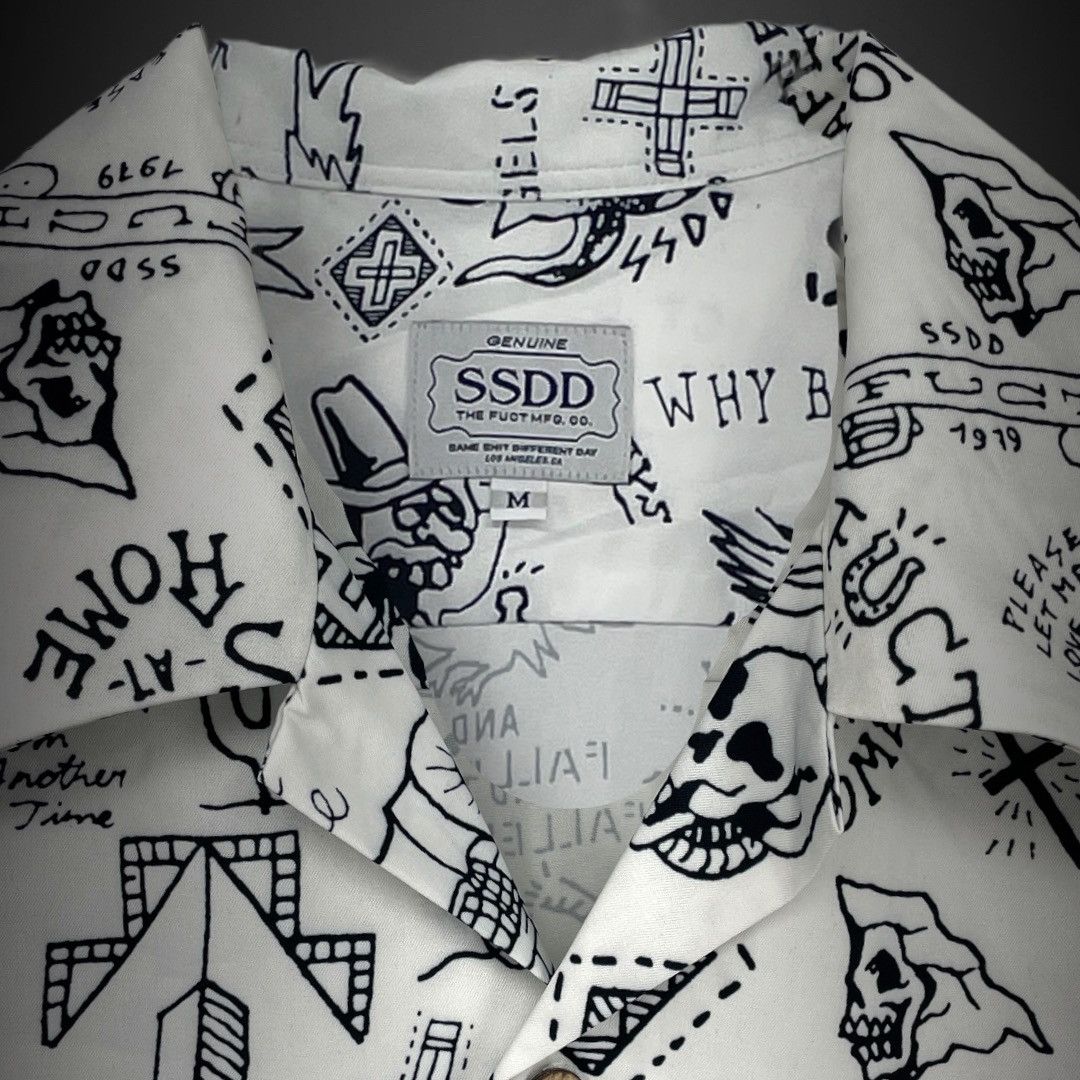 FUCT ‘Same Shit, Different Day’ - Silk - S/S Open Collar Shirt Size US M / EU 48-50 / 2 - 3 Thumbnail