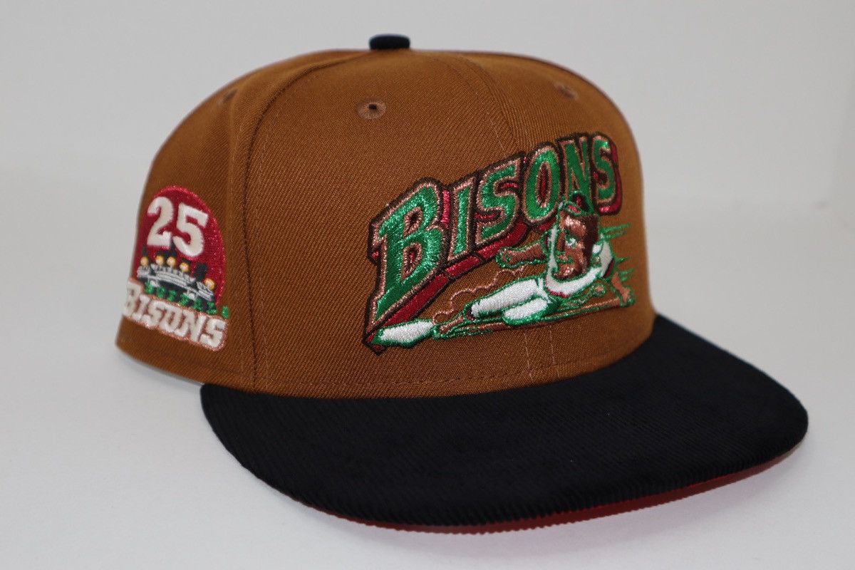 New Era 7 1/4 Buffalo Bisons 25th Anni. Cord Brim Size ONE SIZE - 1 Thumbnail